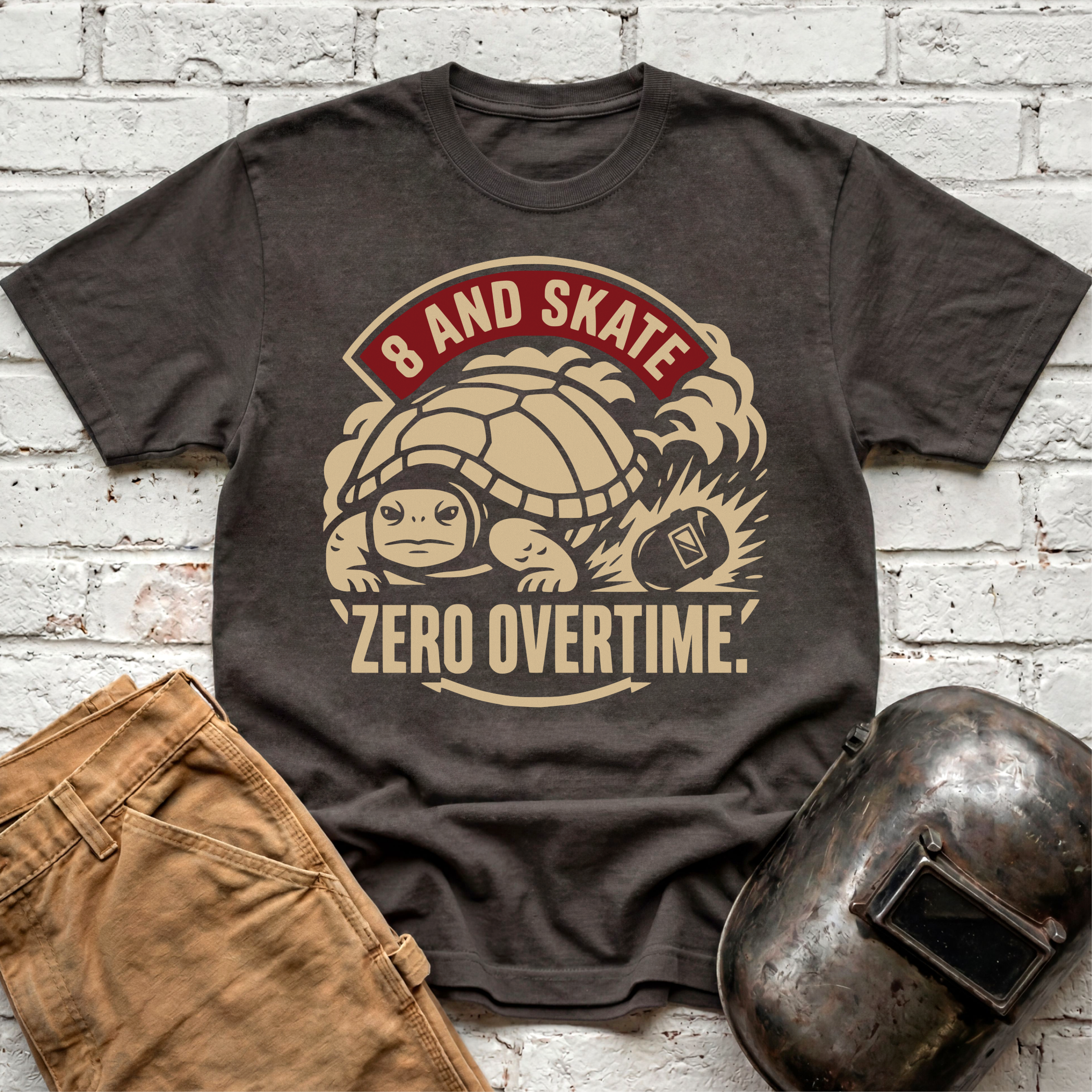 8 AND SKATE Zero Overtime Turtle T-shirt
