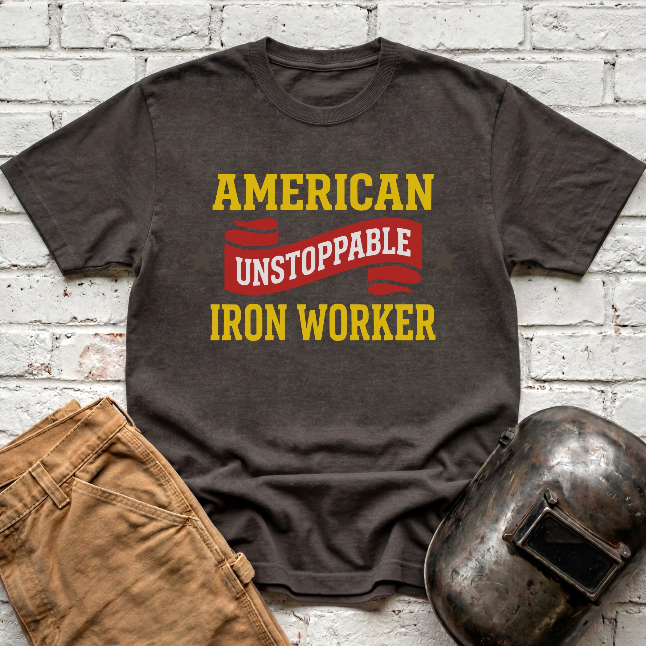 UNSTOPPABLE AMERICAN IRON WORKER T-shirt