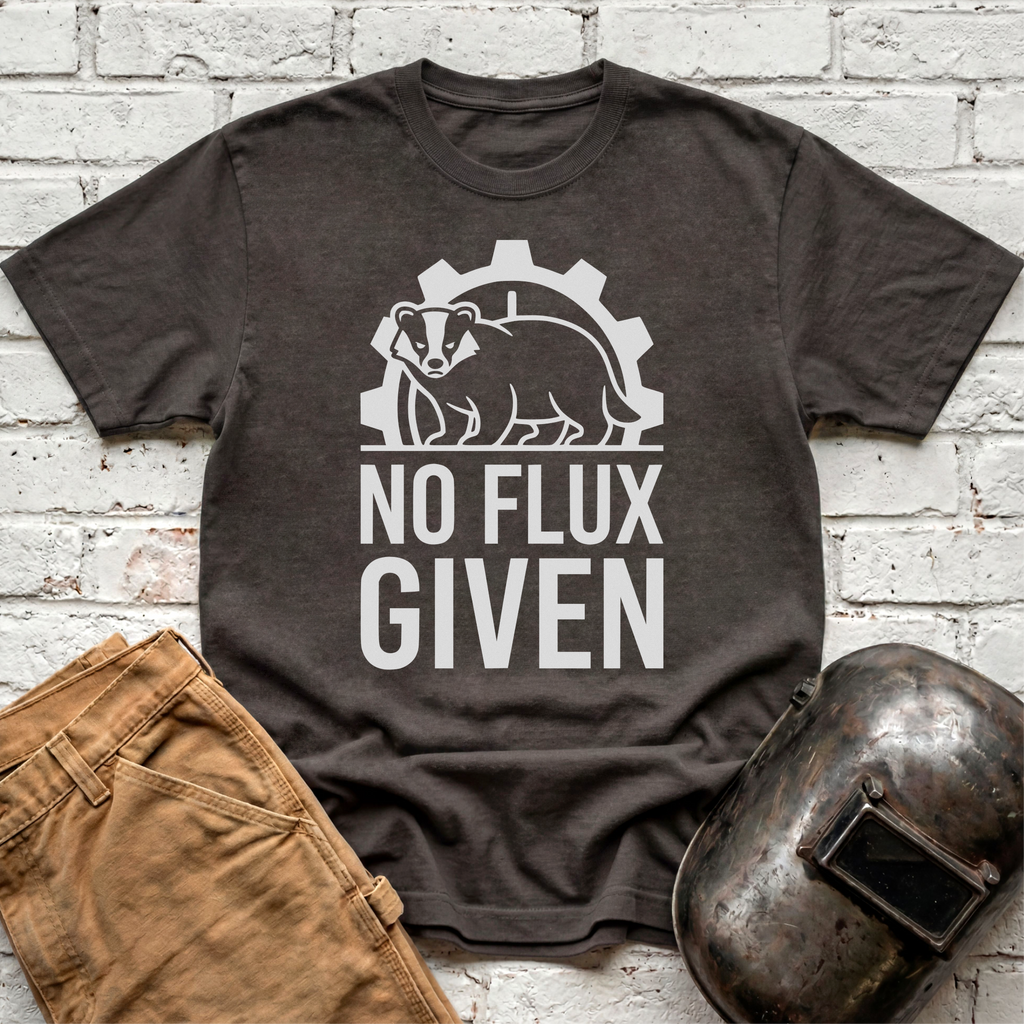 NO FLUX GIVEN Badger T-shirt