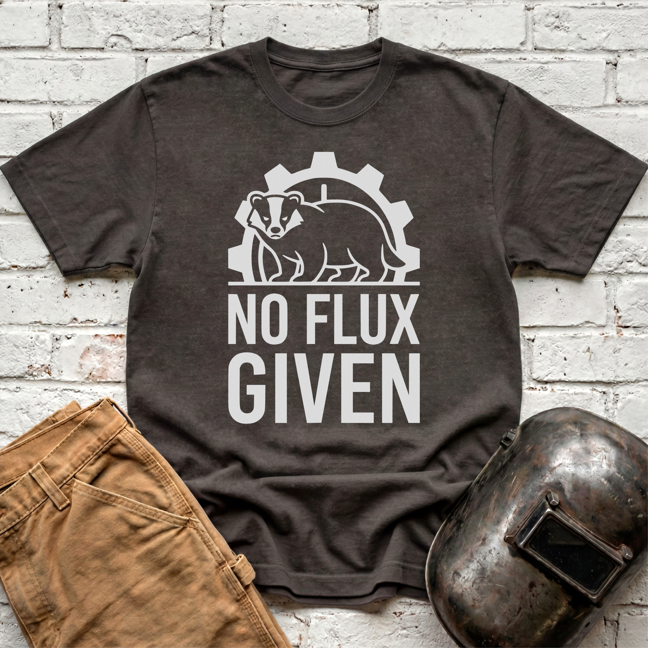 NO FLUX GIVEN Badger T-shirt