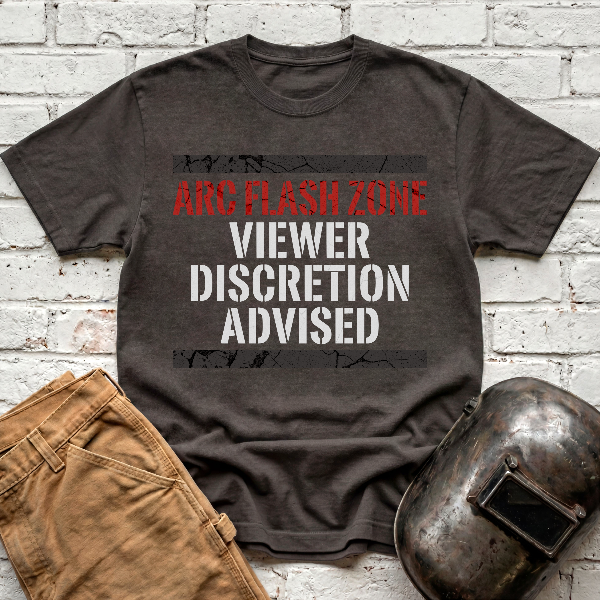 ARC FLASH ZONE Viewer Discretion Advised T-shirt