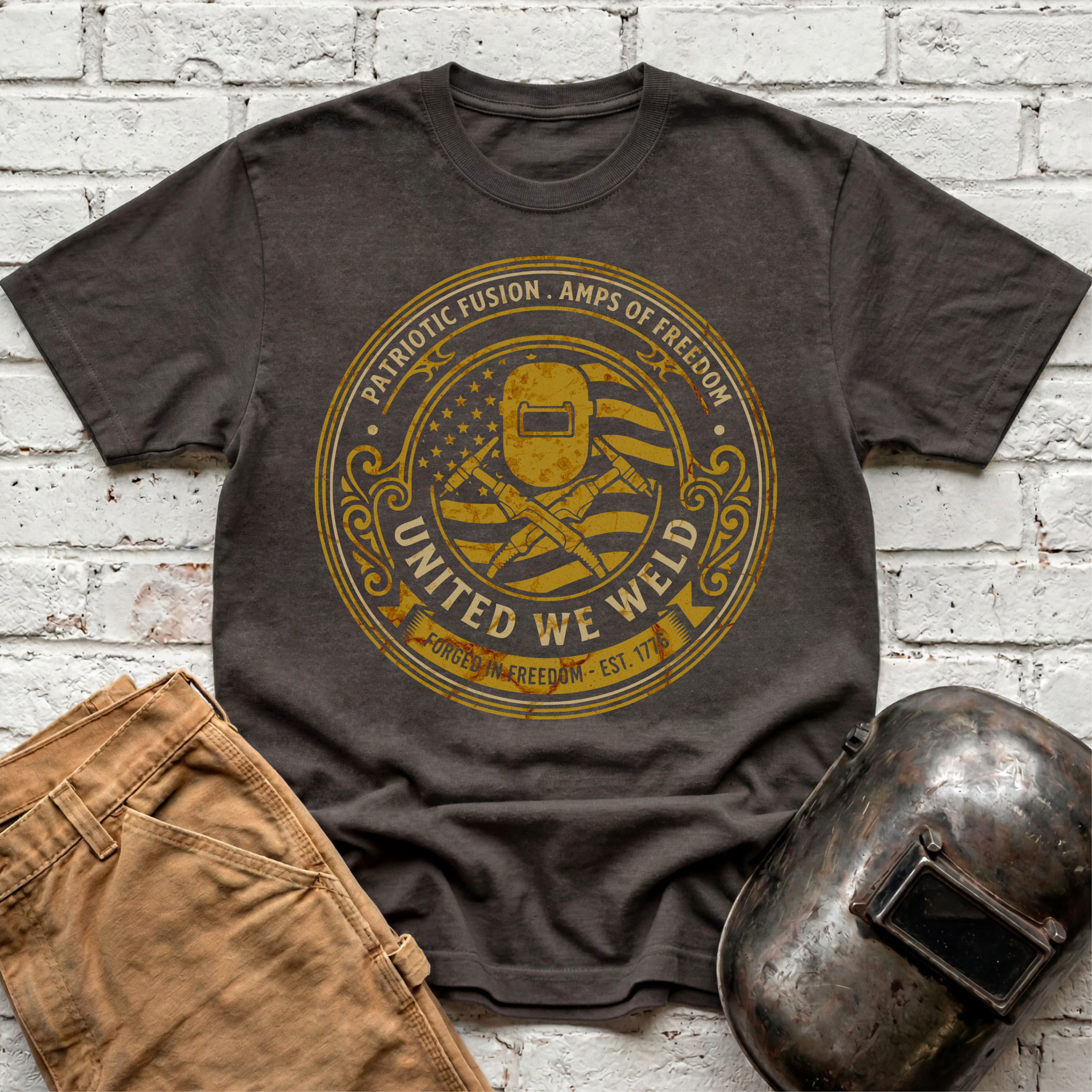 United We Weld Badge T-shirt