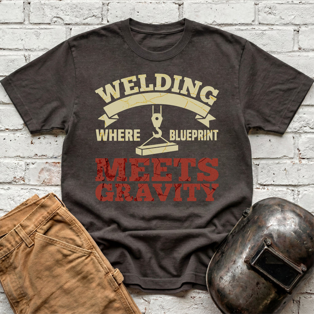 Where Blueprint Meets Gravity T-shirt
