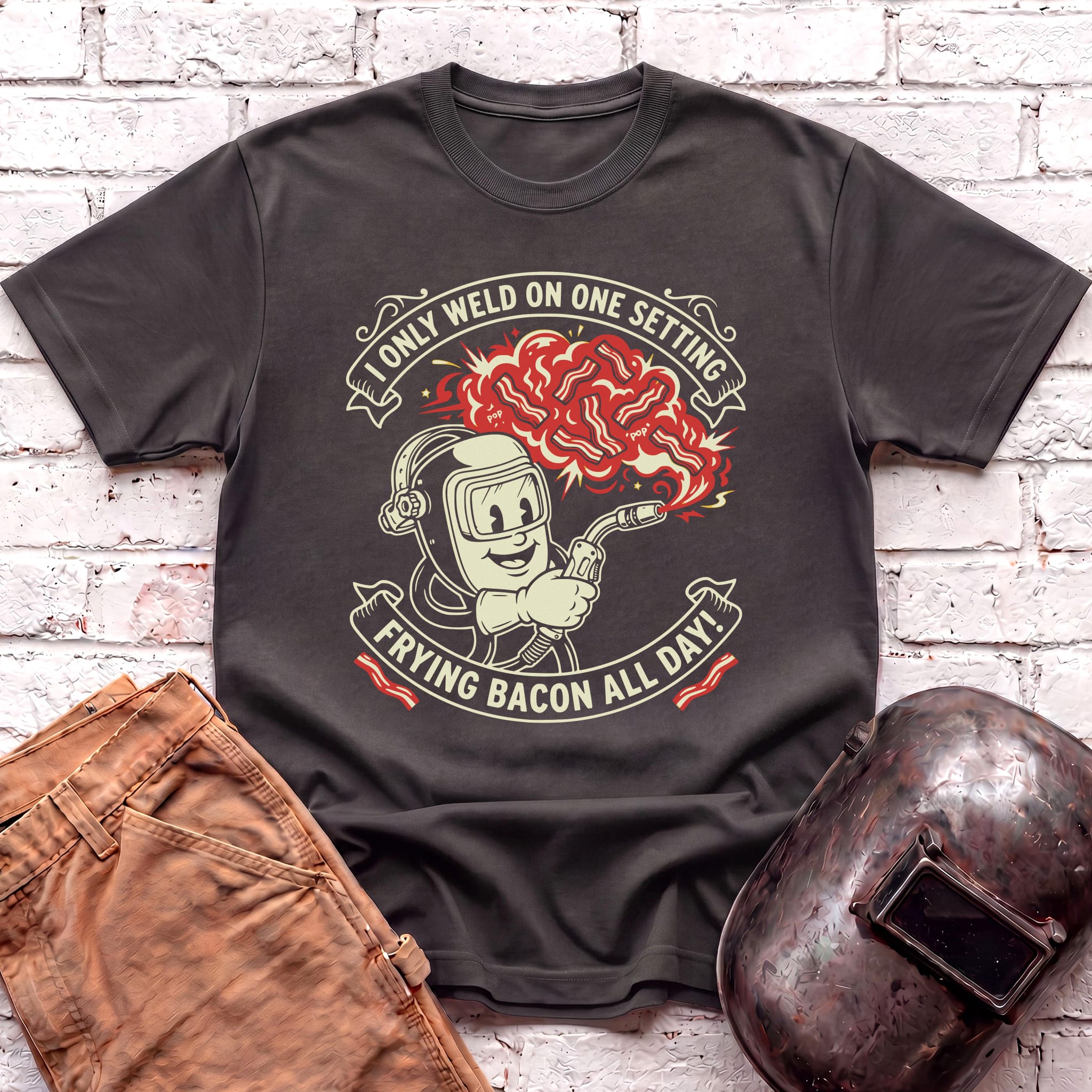 FRYING BACON ALL DAY T-shirt