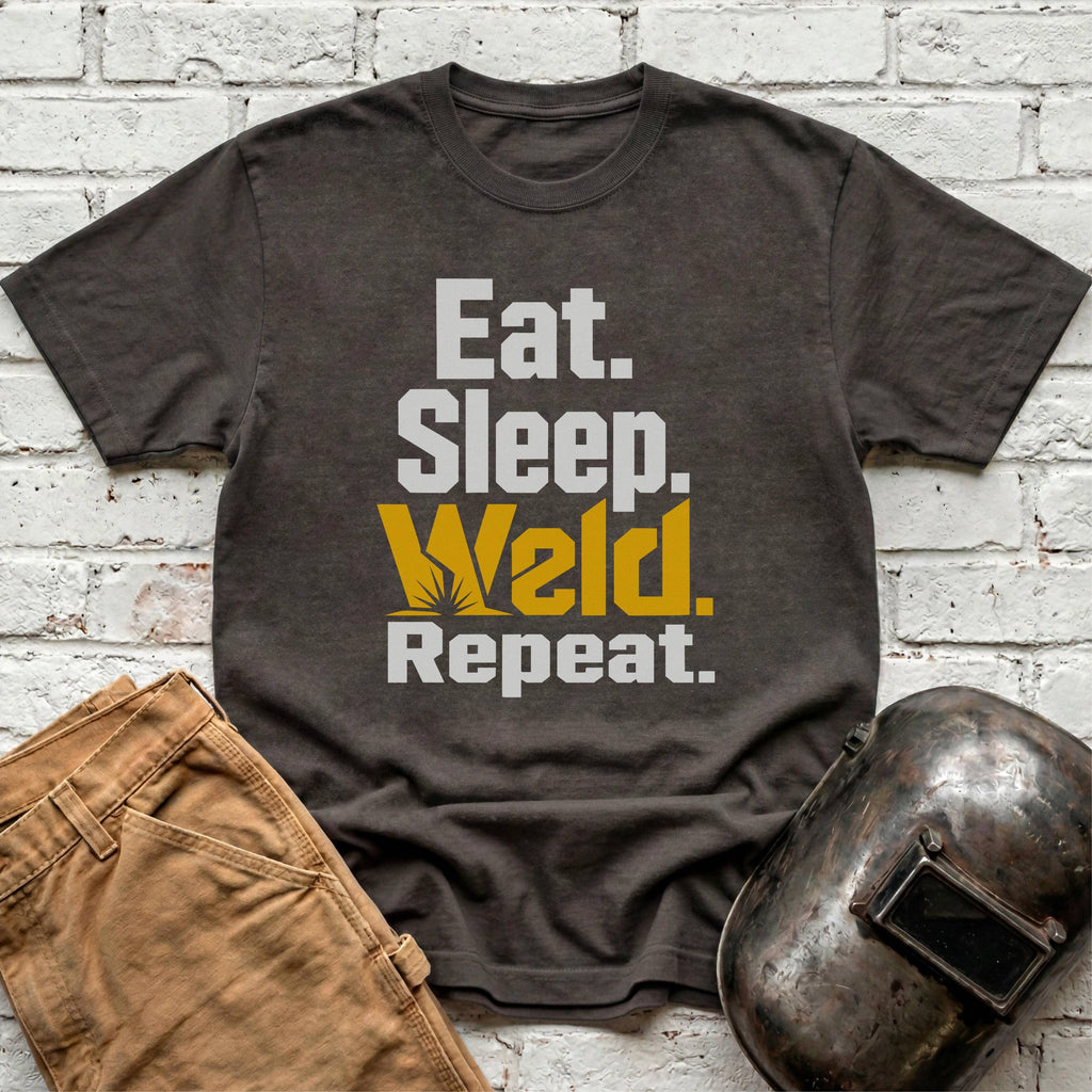 Eat. Sleep. WELD. Repeat. T-shirt