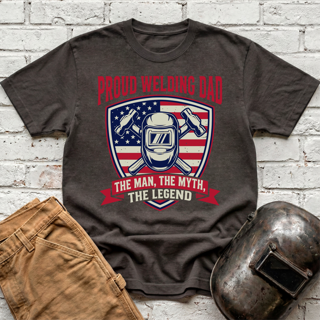 Proud Welding Dad T-shirt