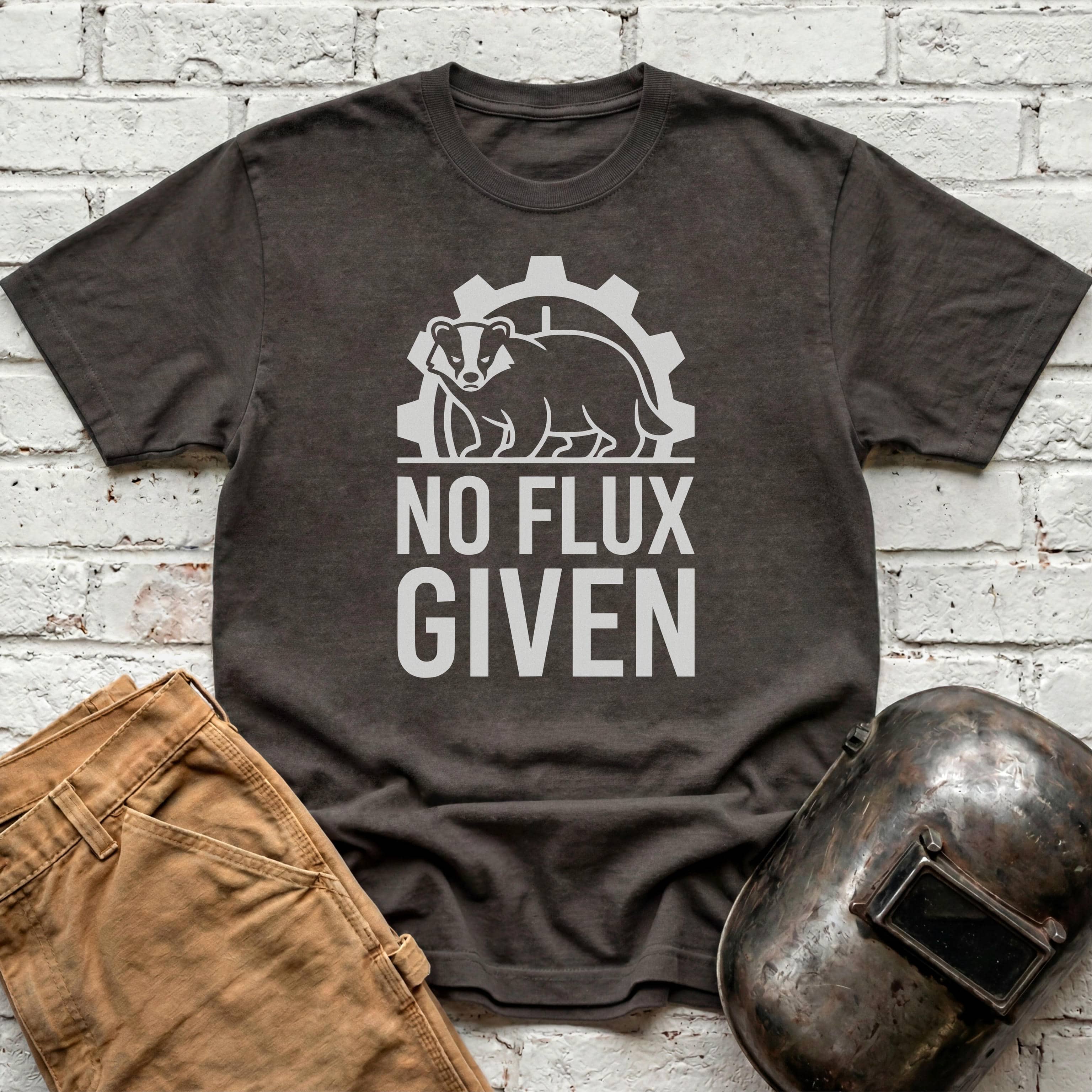 NO FLUX GIVEN Badger T-shirt