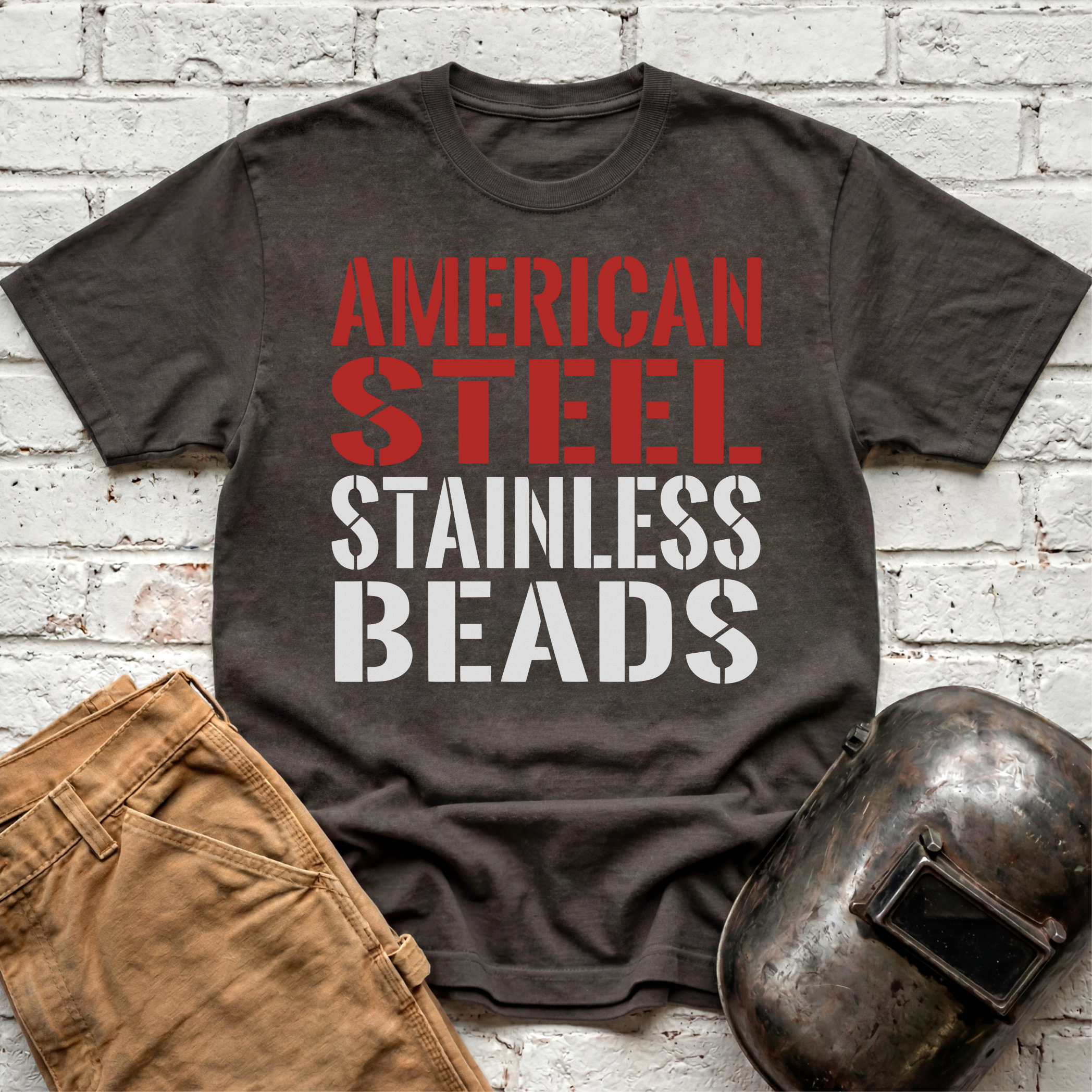 American Steel Stainless Beads T-shirt