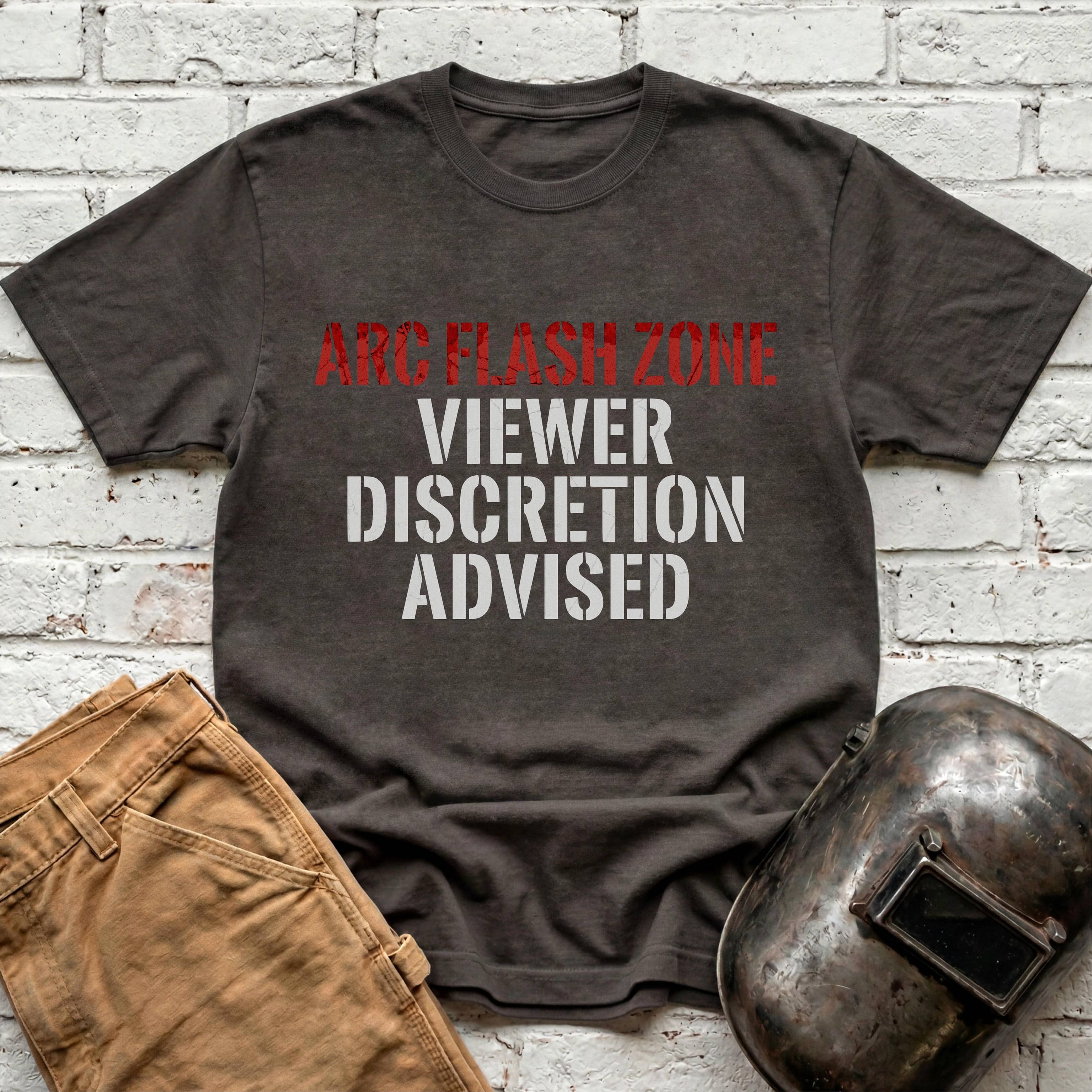ARC FLASH ZONE Viewer Discretion Advised T-shirt