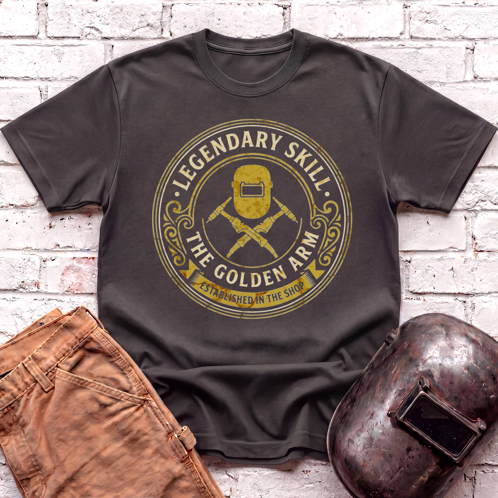 Golden Arm TIG badge T-shirt
