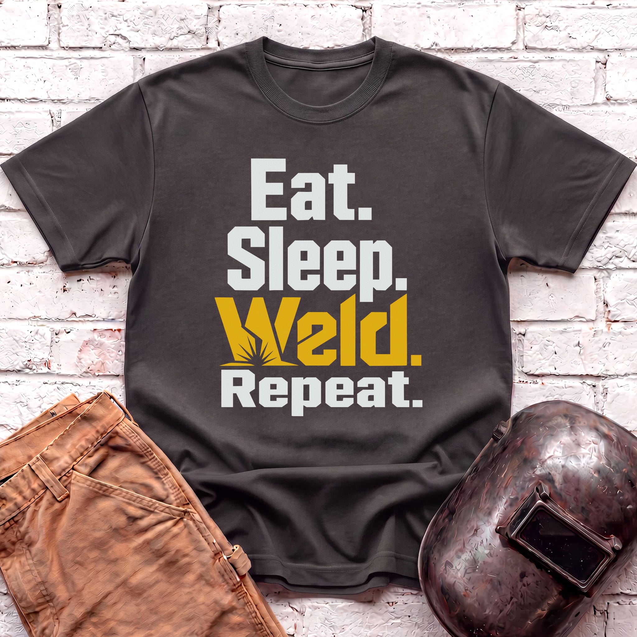 Eat. Sleep. WELD. Repeat. T-shirt