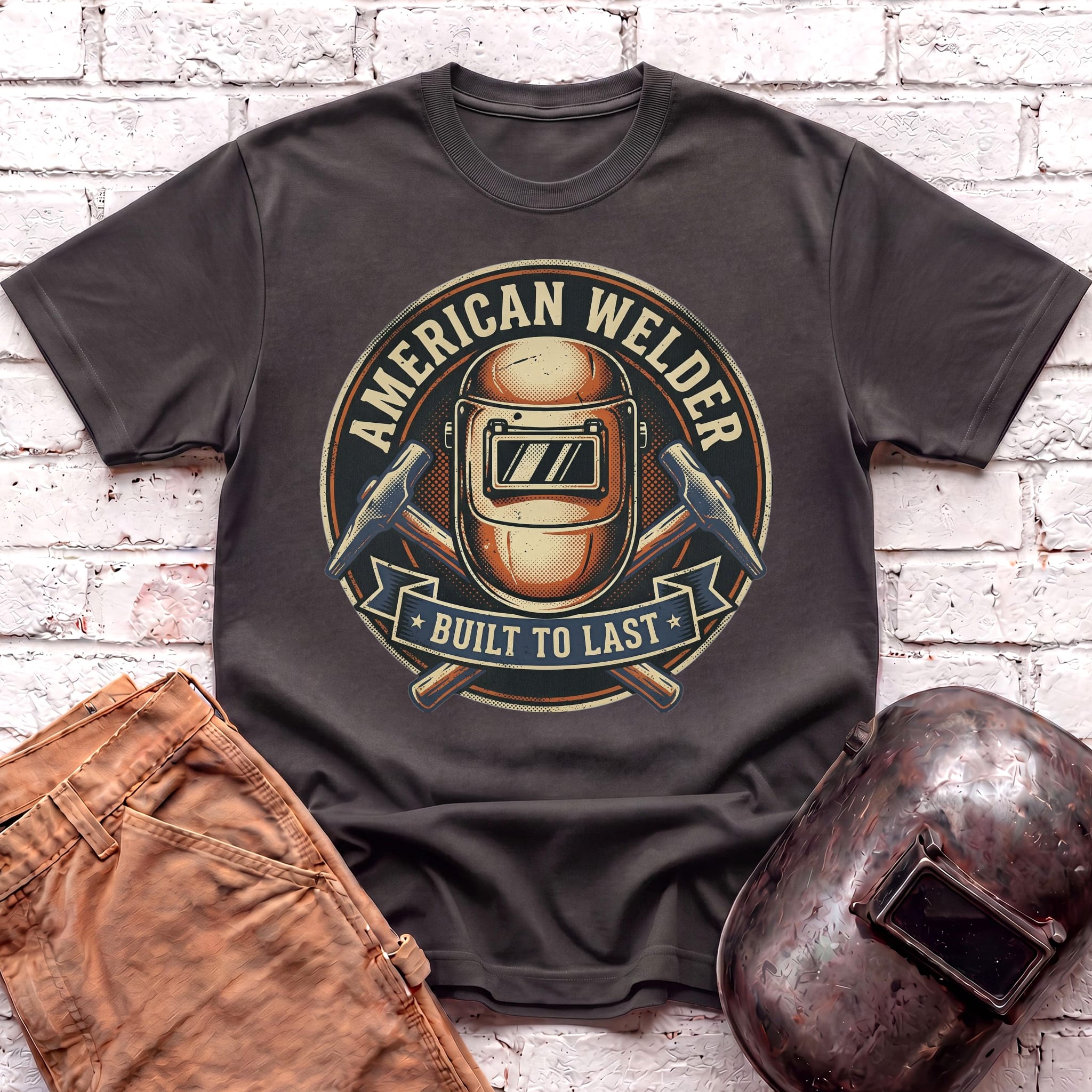 American Welder Built To Last T-shirt
