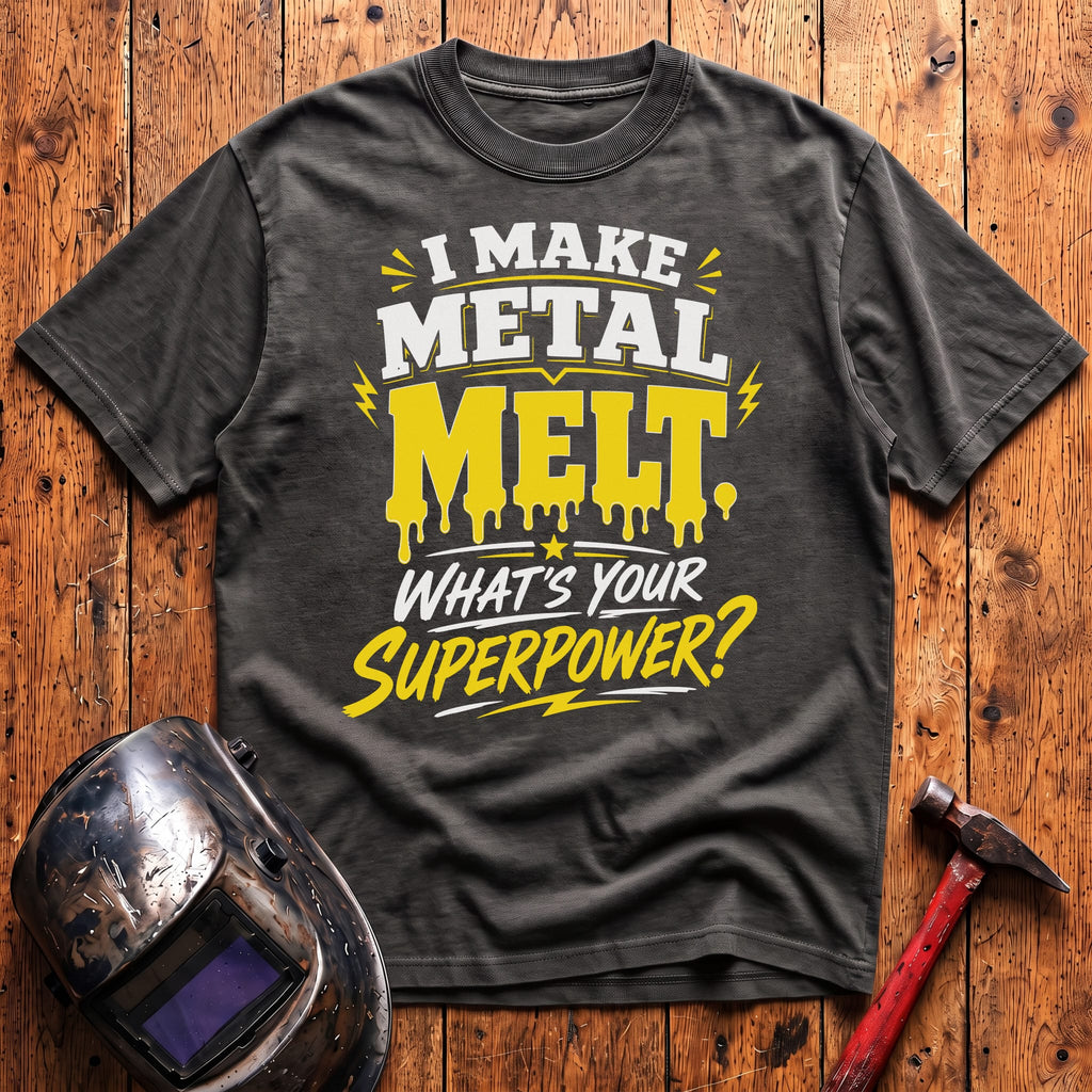 Melting Metal Superpower T-shirt