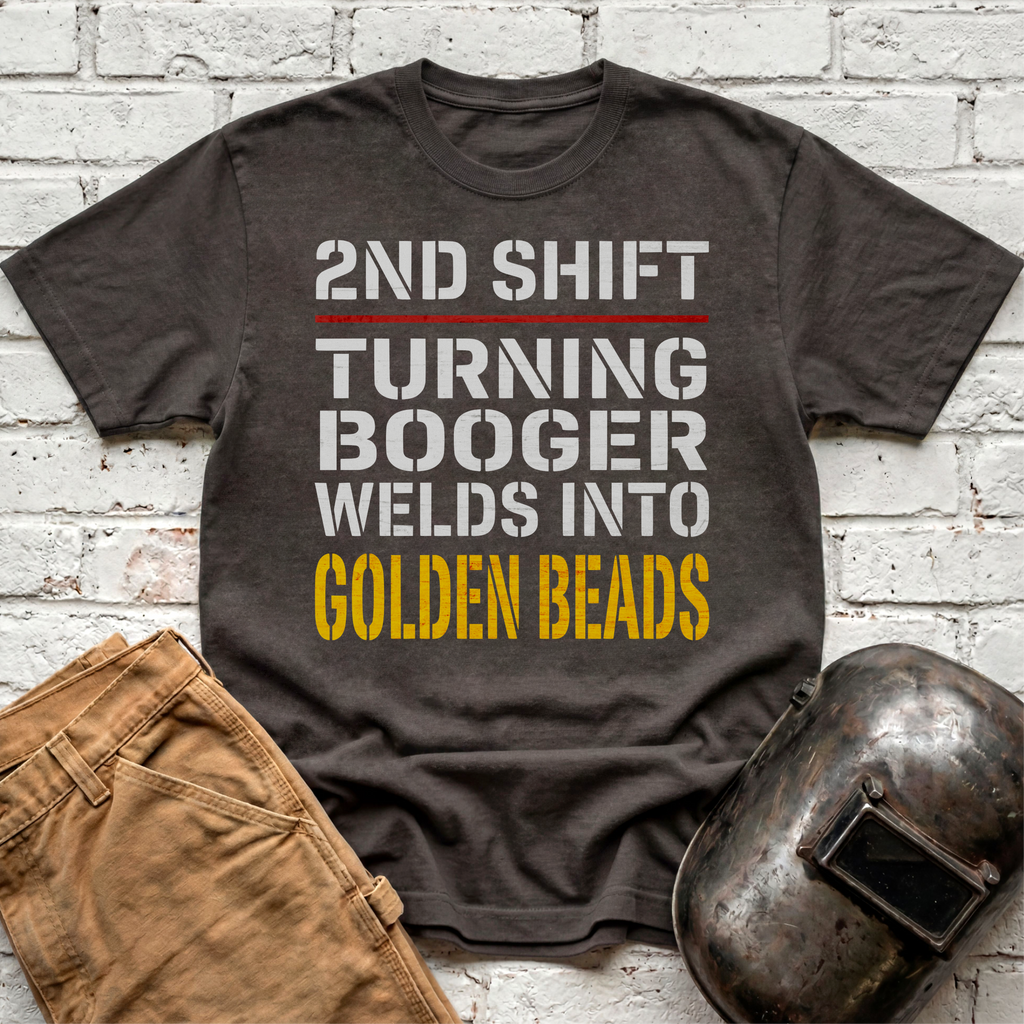 2nd SHIFT Golden BEADS T-shirt
