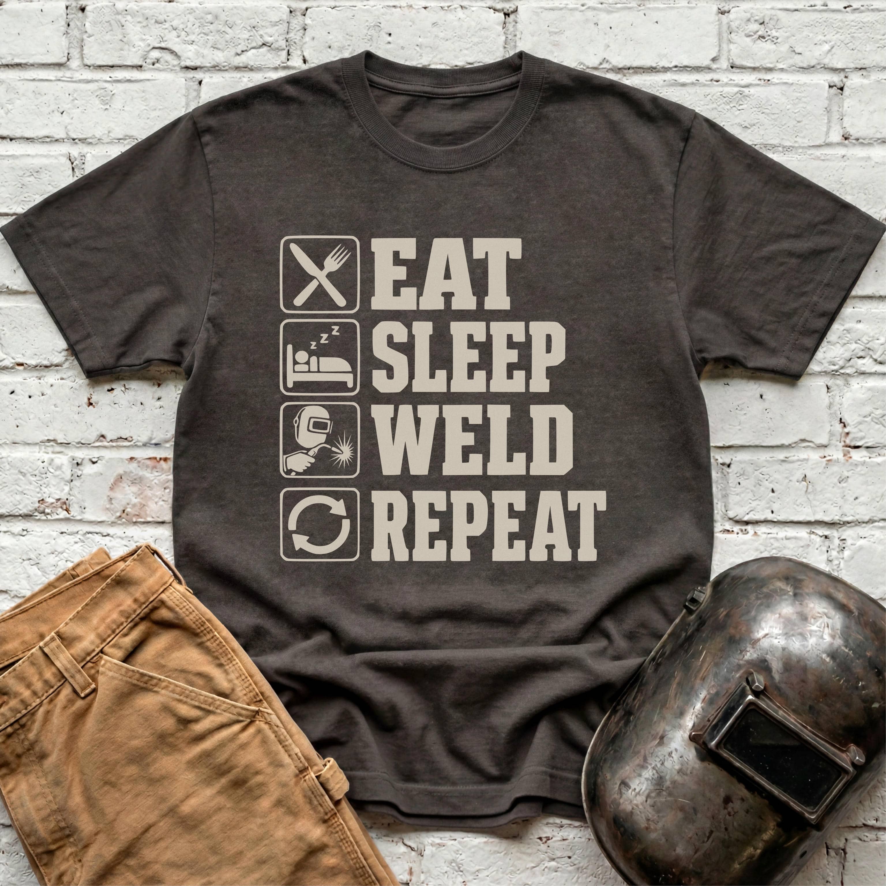 Eat. Sleep. WELD. Repeat. T-shirt