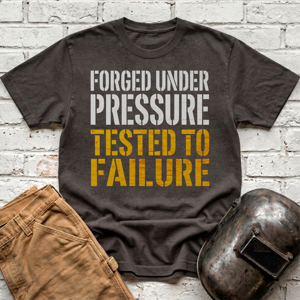 Forged Under Pressure, Tested To Failure T-shirt