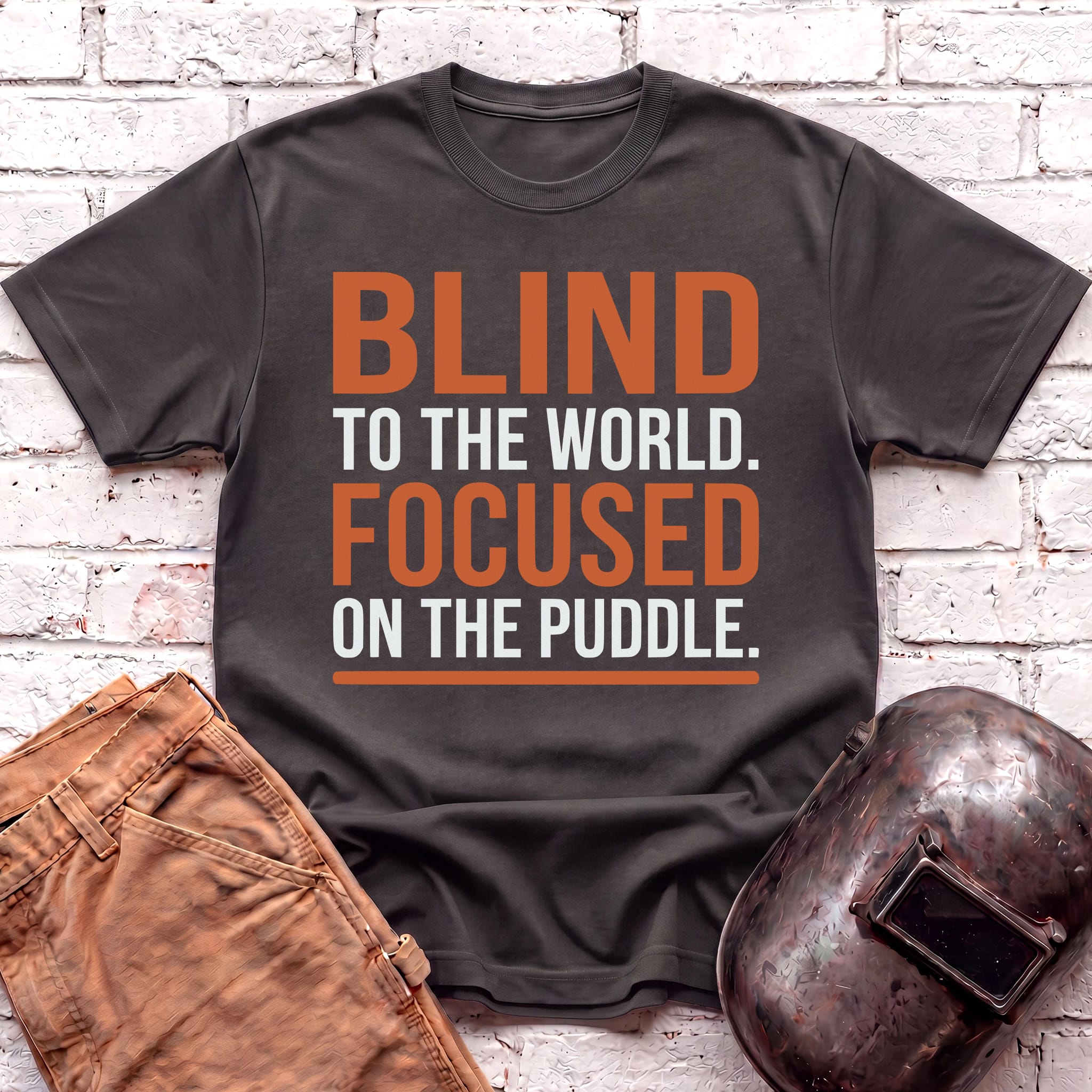 BLIND To The World FOCUSED On The Puddle T-shirt