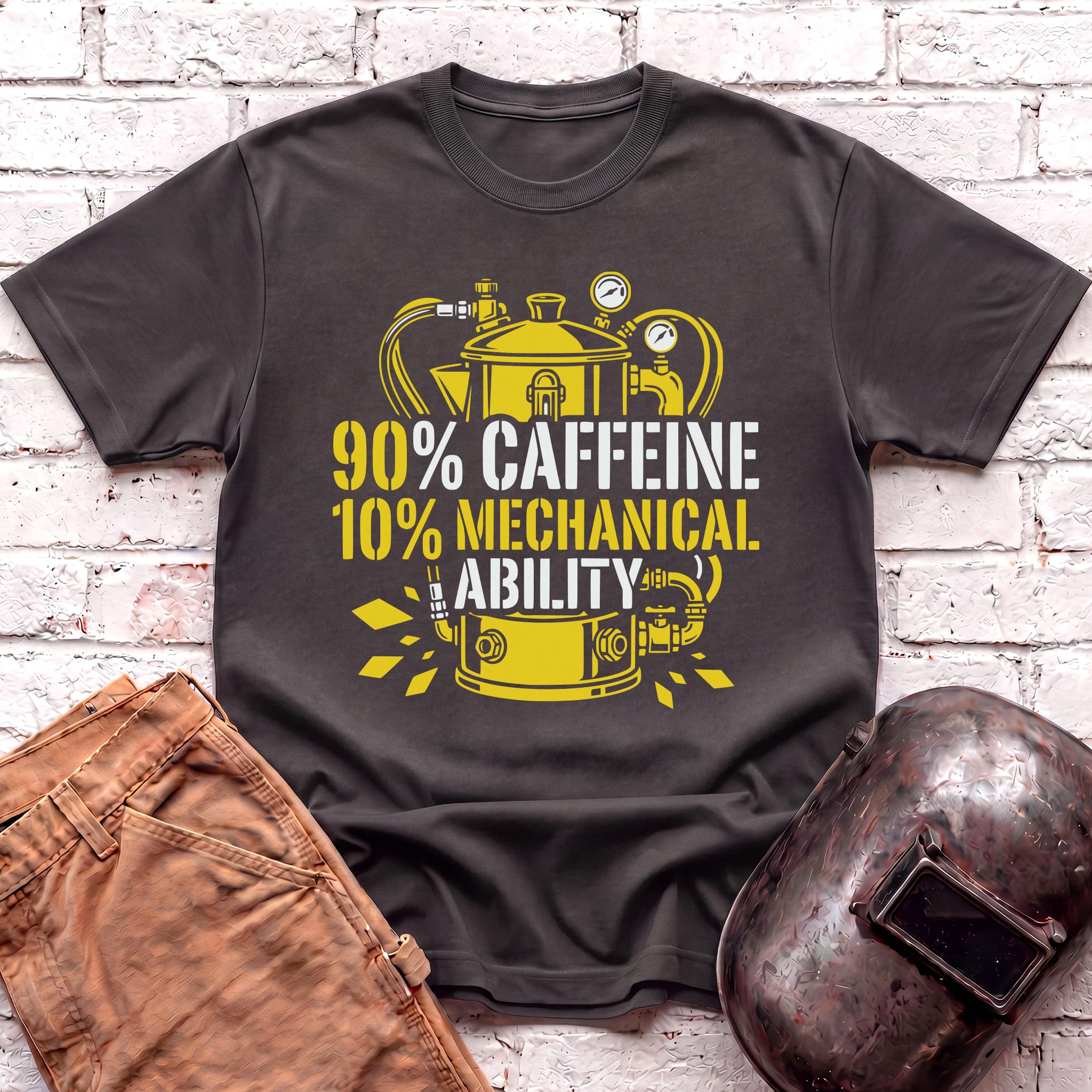 90% Caffeine 10% Mechanical Ability T-shirt