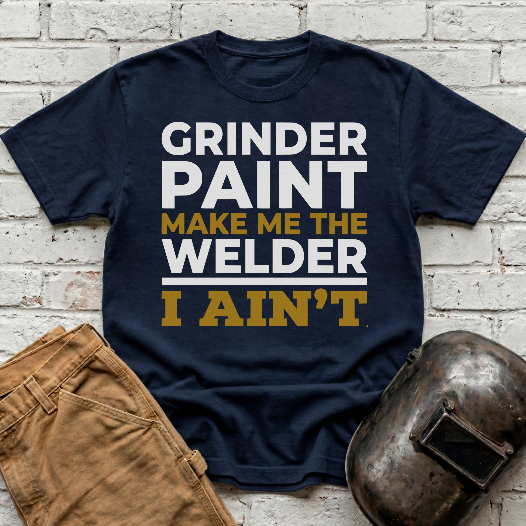 Grinder Paint Garmet-Dyed T-shirt