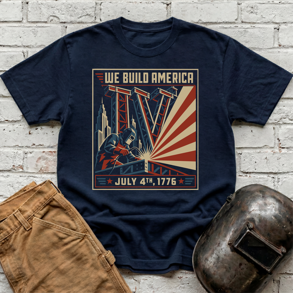 We Build America July 4th T-shirt