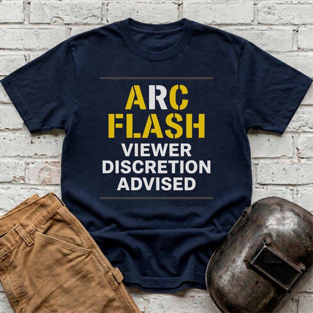 ARC FLASH Viewer Discretion Advised T-shirt