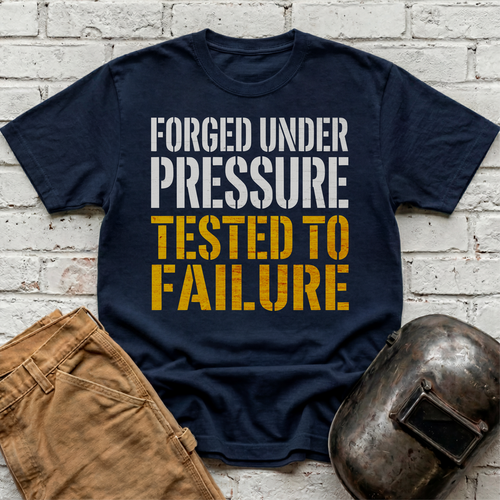 Forged Under Pressure, Tested To Failure T-shirt