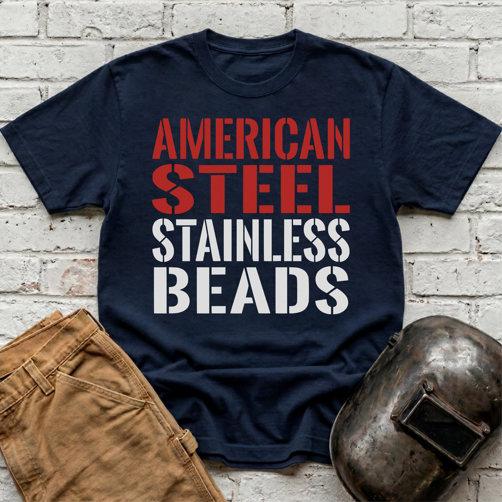 American Steel Stainless Beads T-shirt