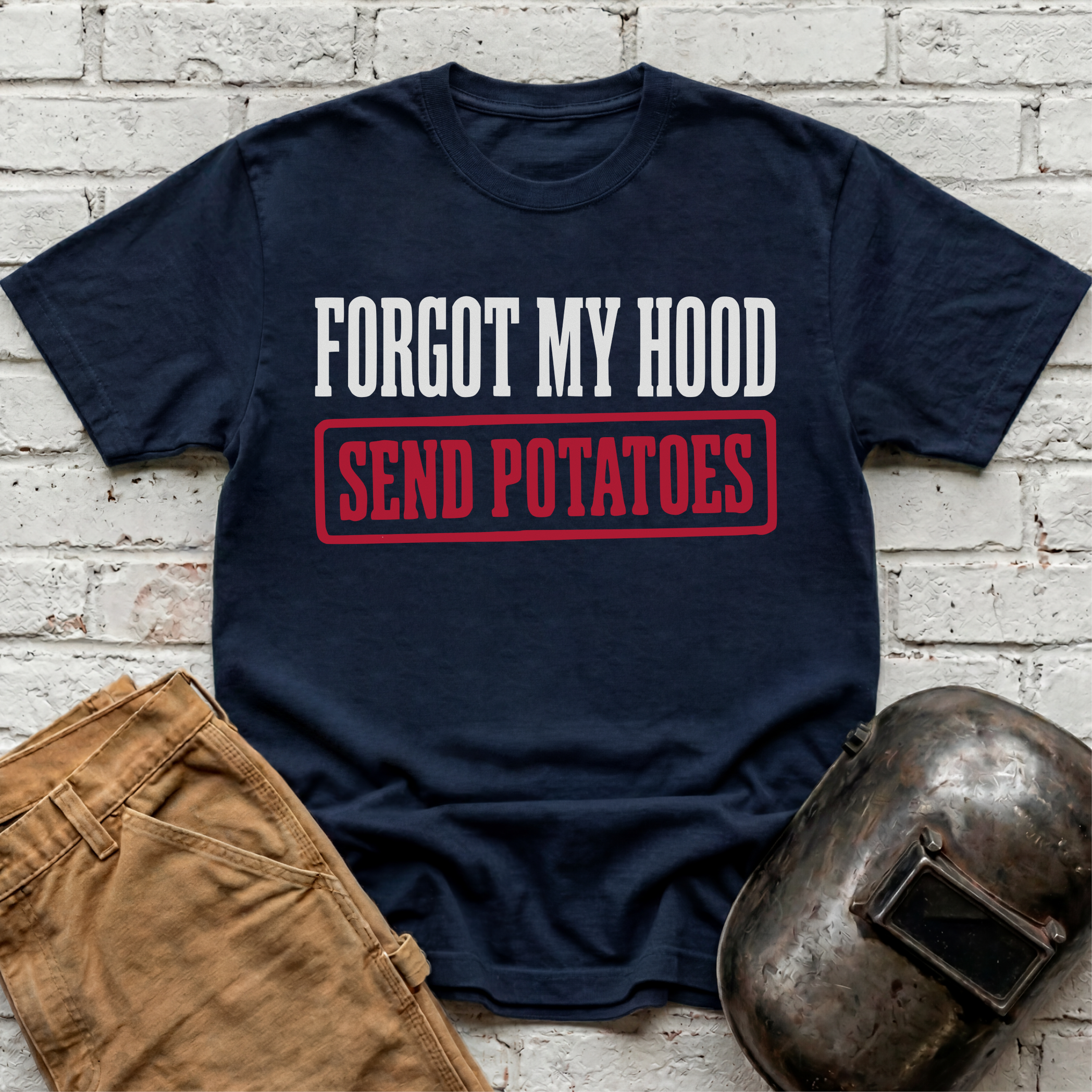 Forgot Hood SEND POTATOES T-shirt