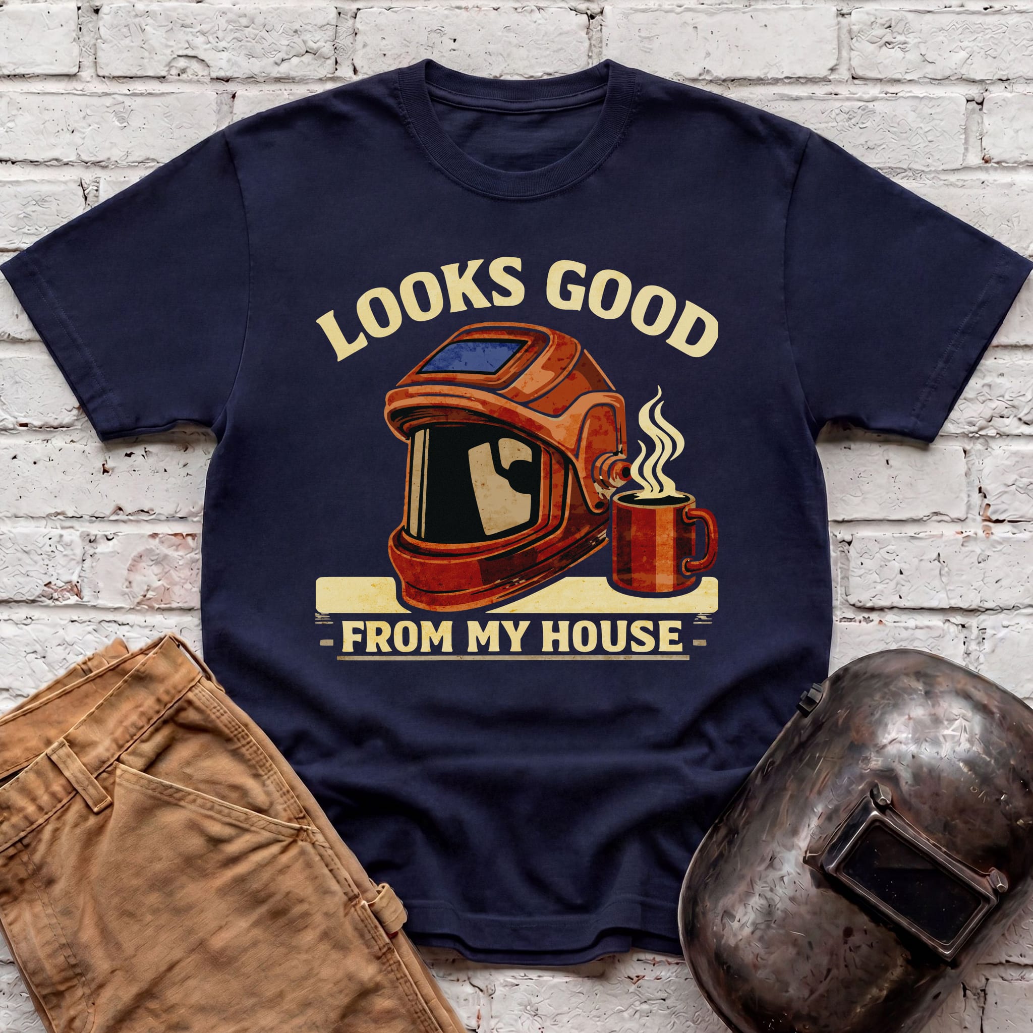 Looks good from my house with coffee T-shirt