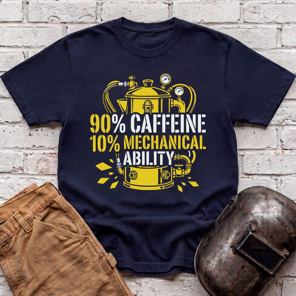 90% Caffeine 10% Mechanical Ability T-shirt