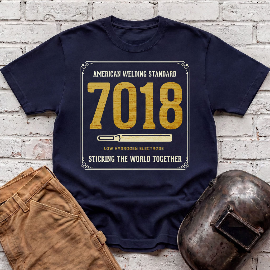 Sticking world with 7018 T-shirt