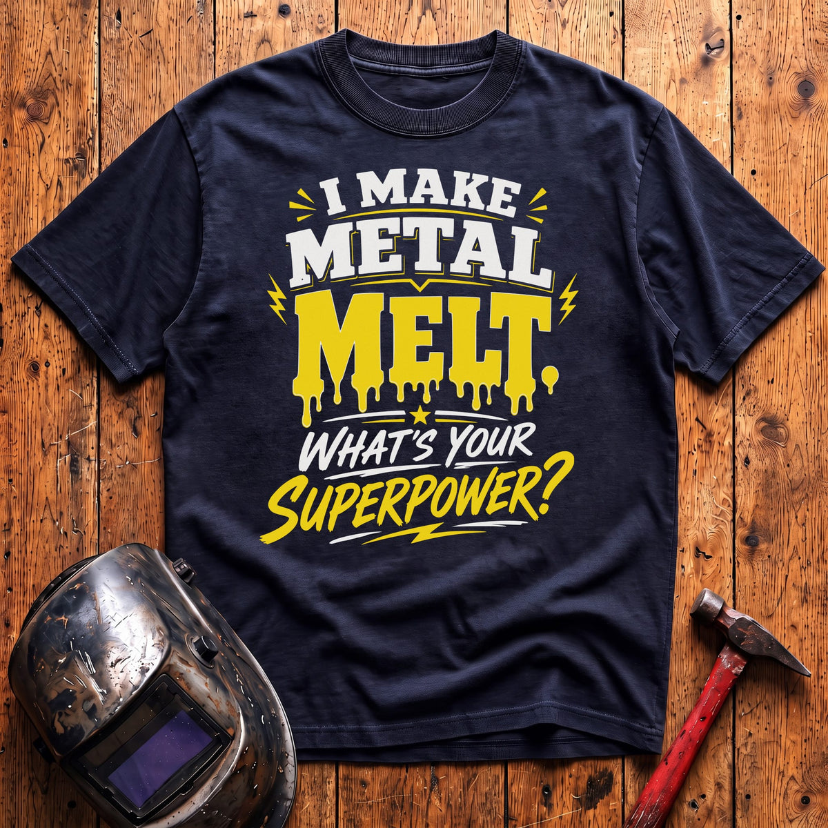 Melting Metal Superpower T-shirt
