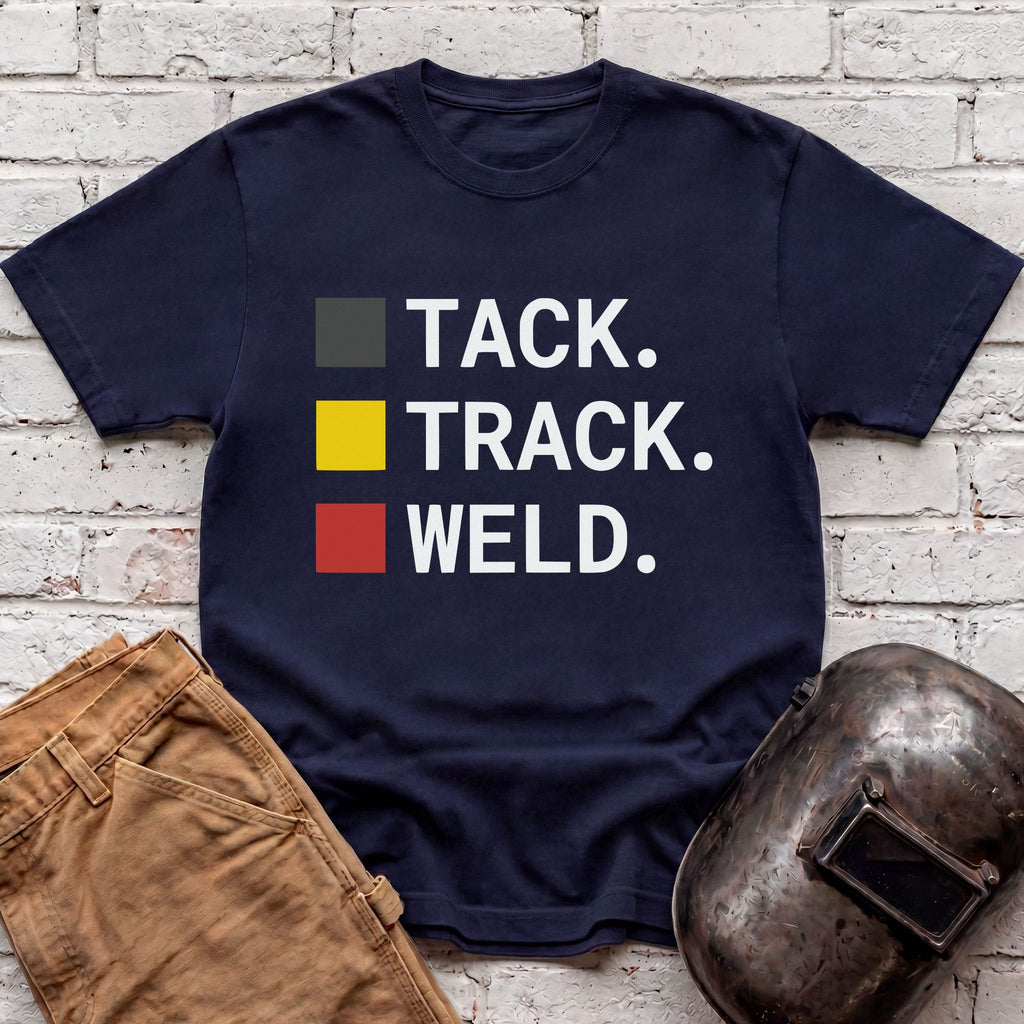 TACK. TRACK. WELD. T-shirt