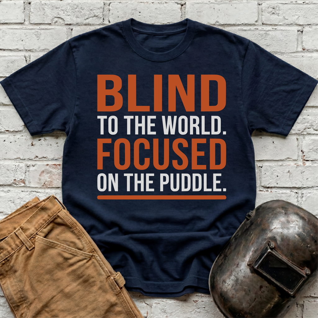 BLIND To The World FOCUSED On The Puddle T-shirt
