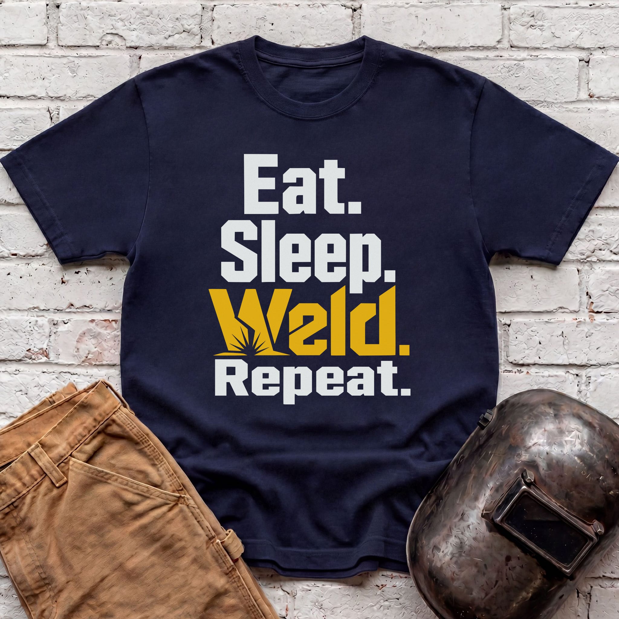Eat. Sleep. WELD. Repeat. T-shirt
