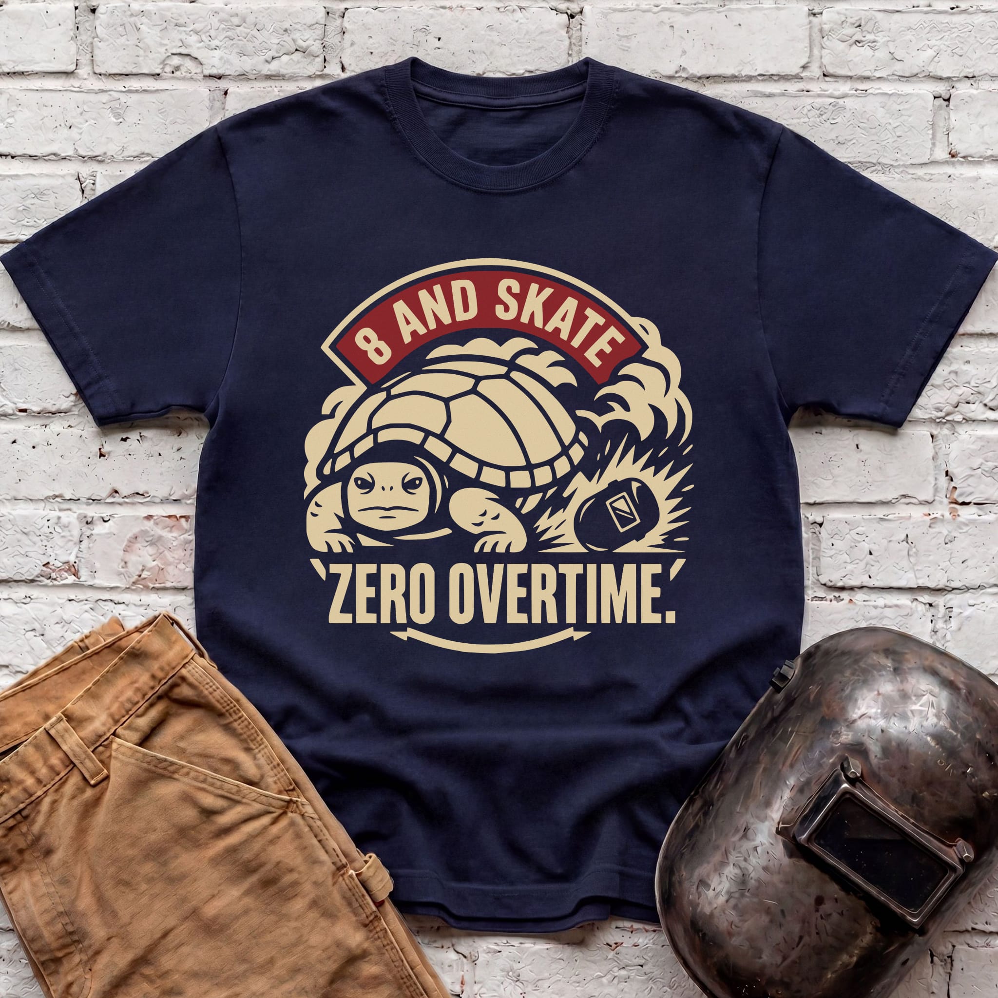 8 AND SKATE Zero Overtime Turtle T-shirt