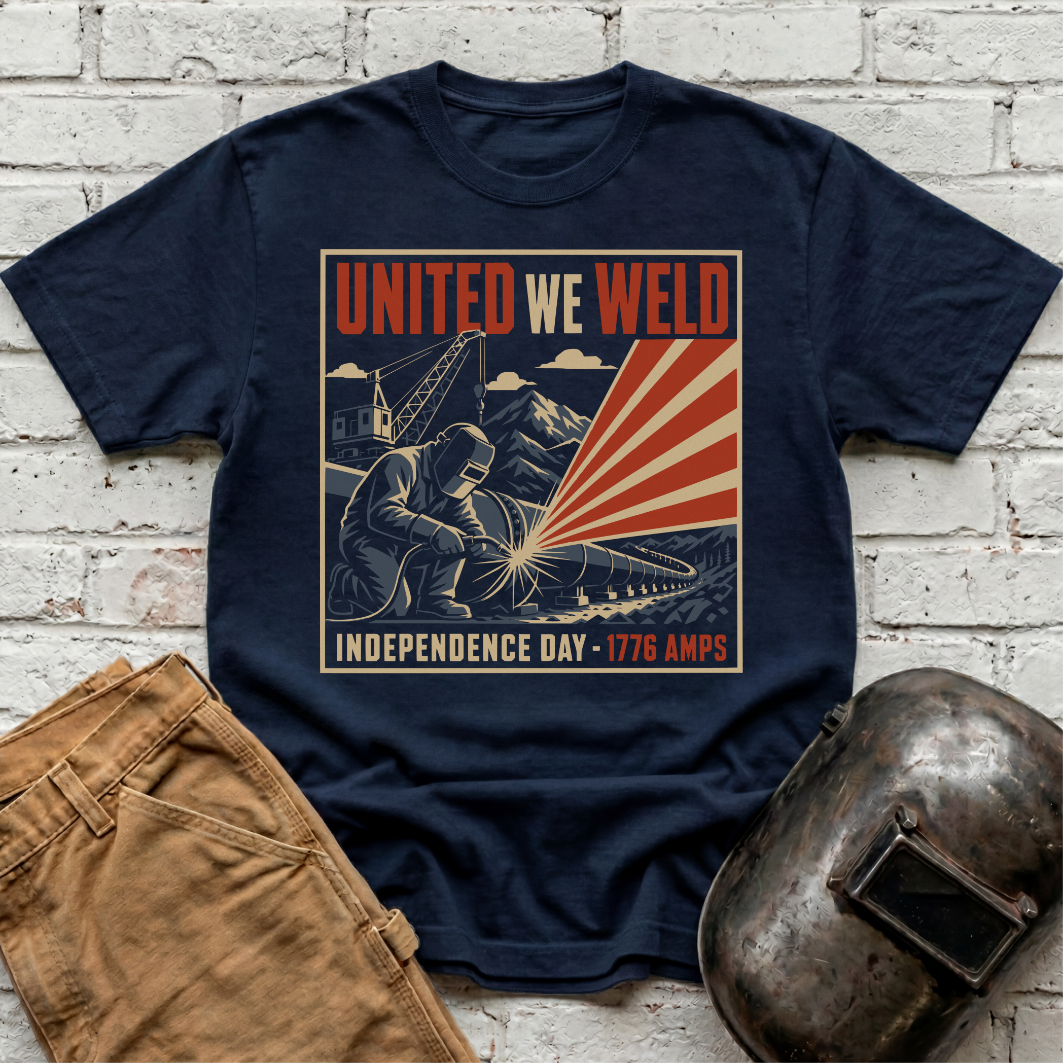 United We Weld Independence DayT-shirt
