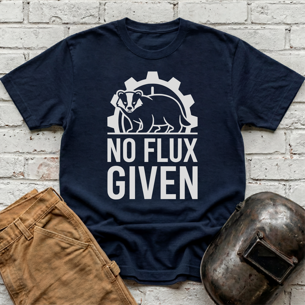 NO FLUX GIVEN Badger T-shirt