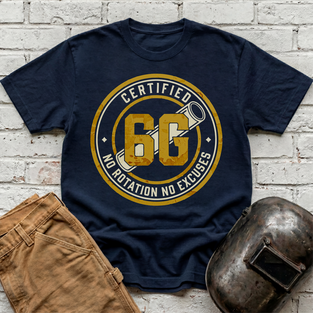 6G NO ROTATION NO EXCUSES Badge T-shirt
