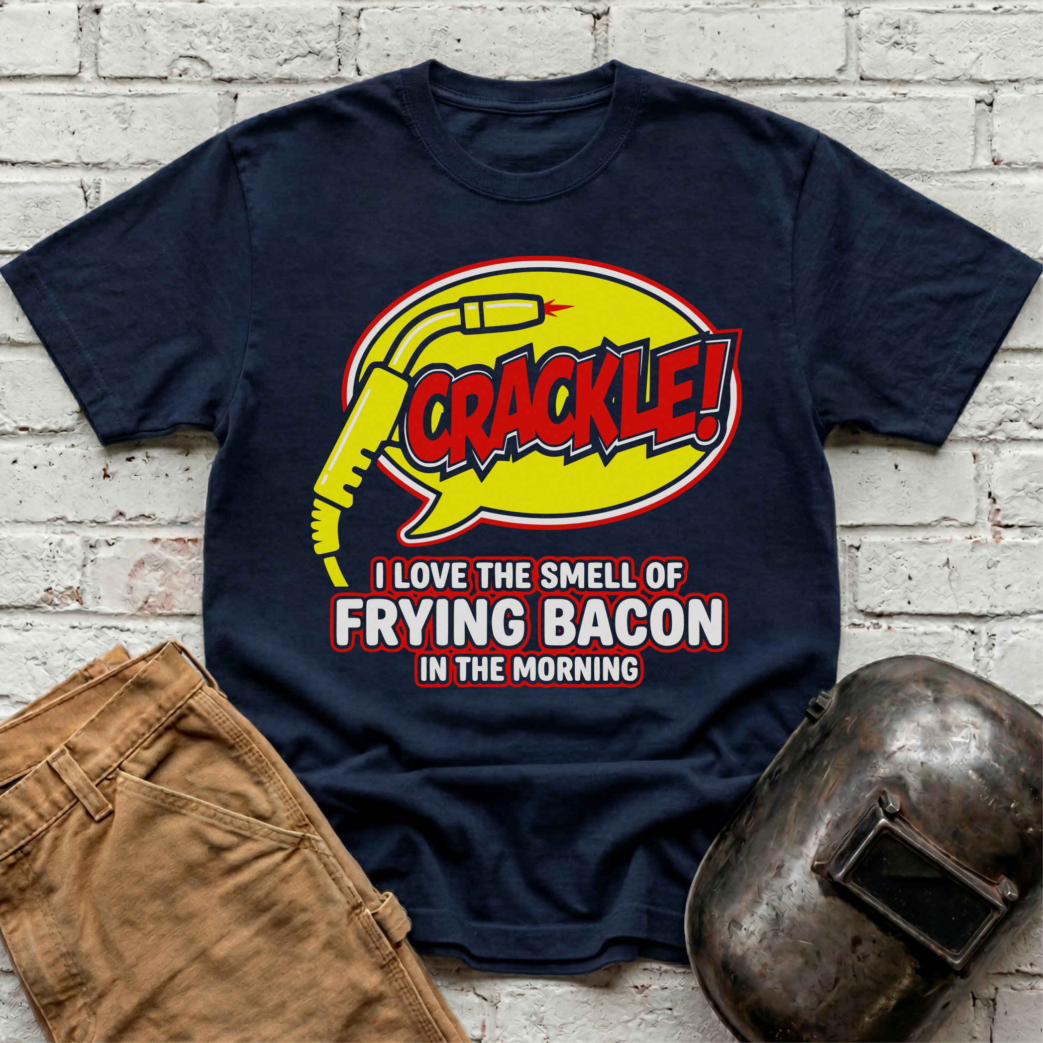 CRACKLE Frying Bacon T-shirt