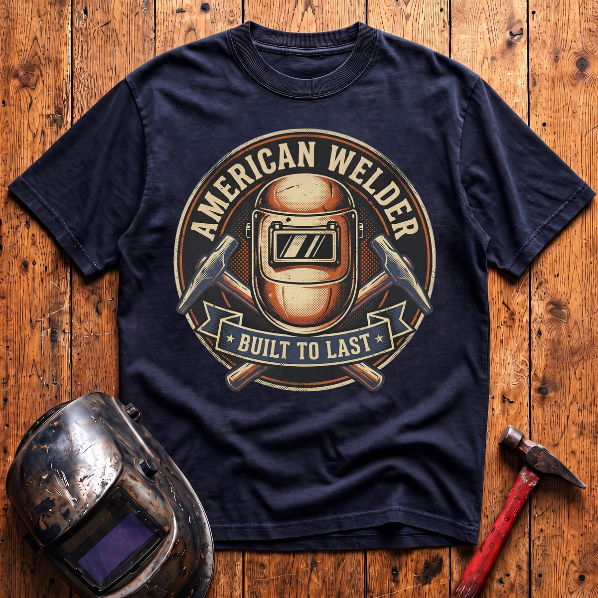 American Welder Built To Last T-shirt