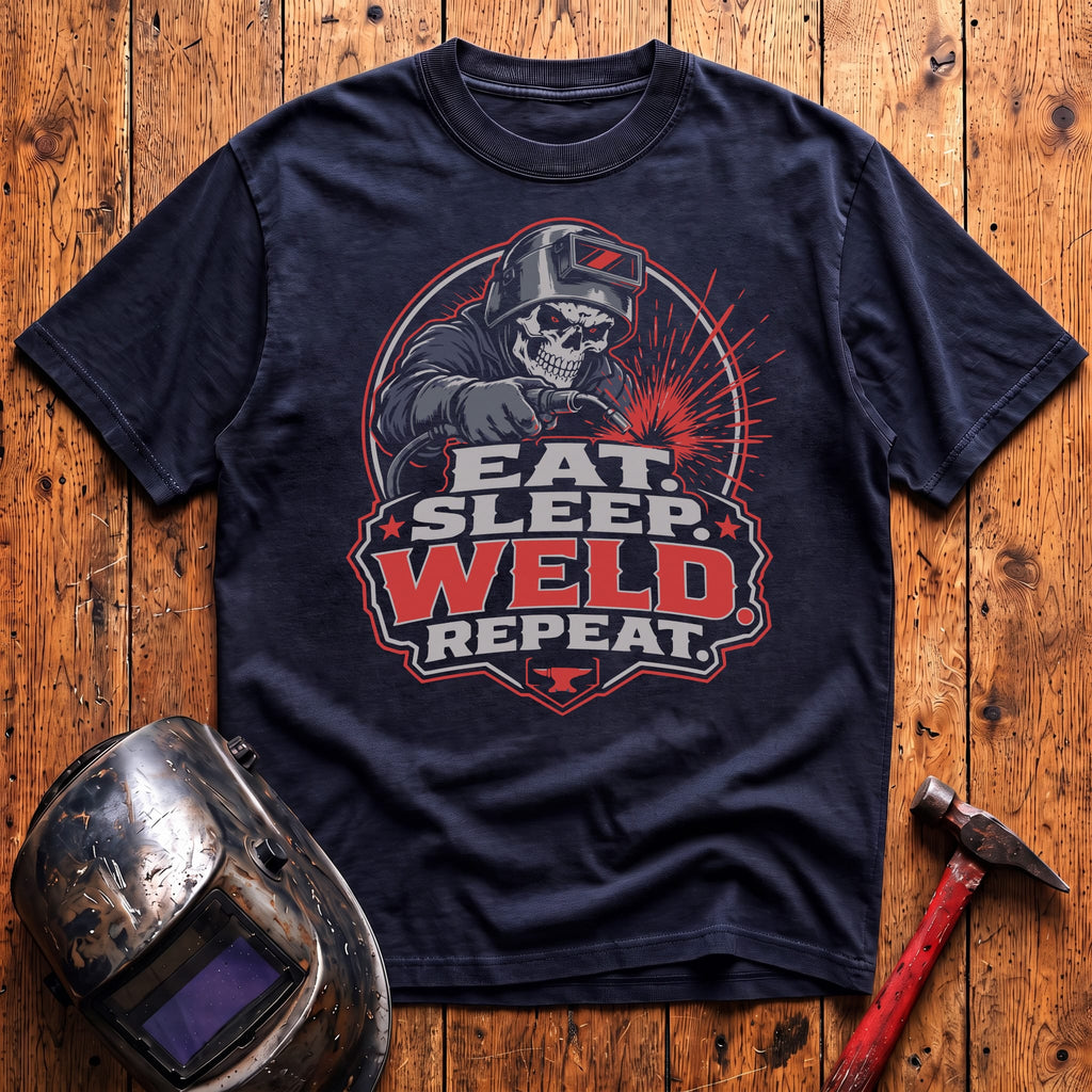 Eat. Sleep. WELD. Repeat. T-shirt