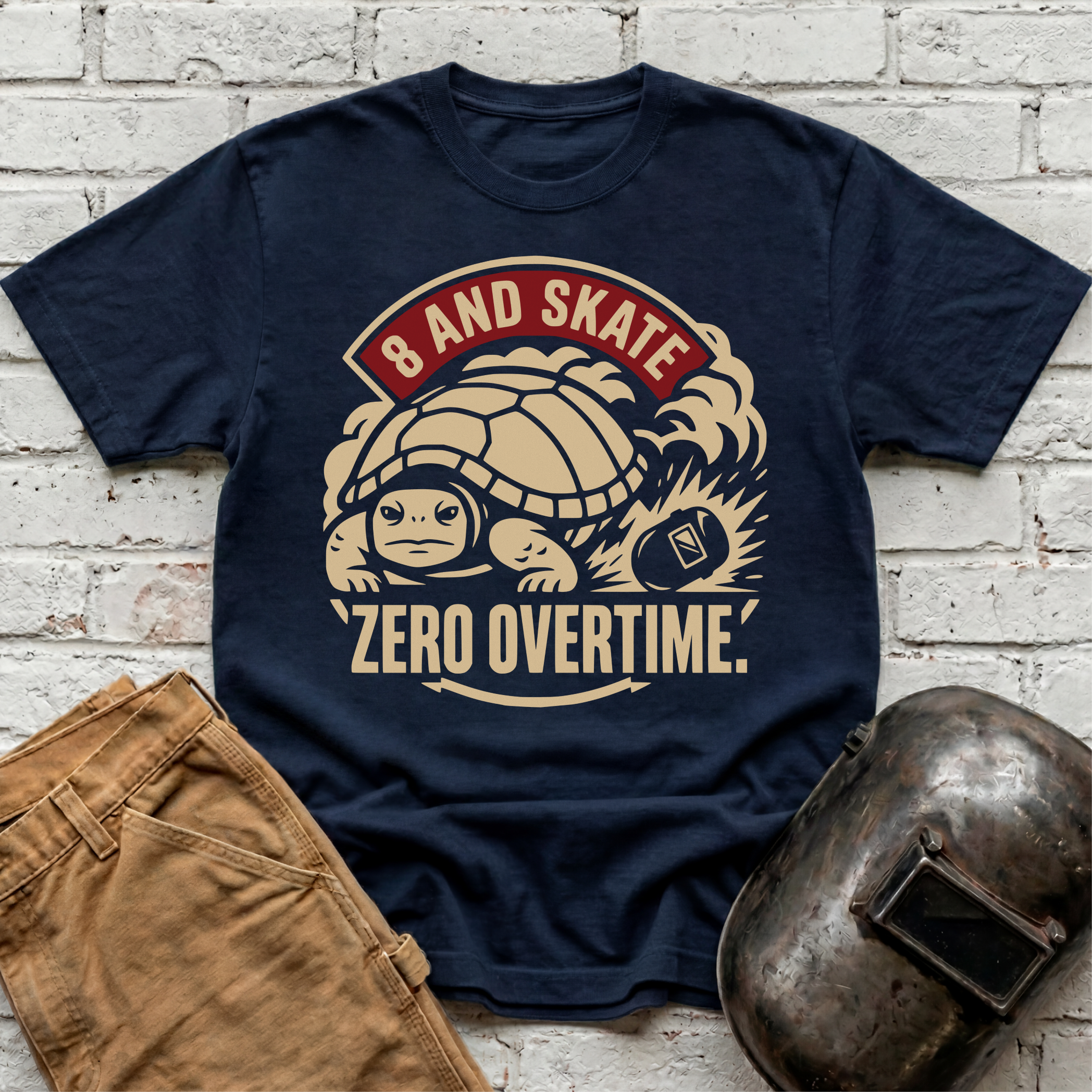 8 AND SKATE Zero Overtime Turtle T-shirt