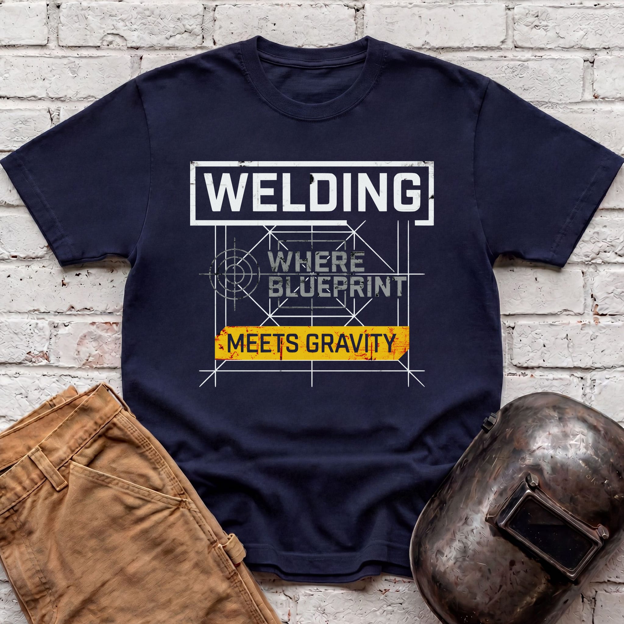 Where Blueprint Meets Gravity T-shirt