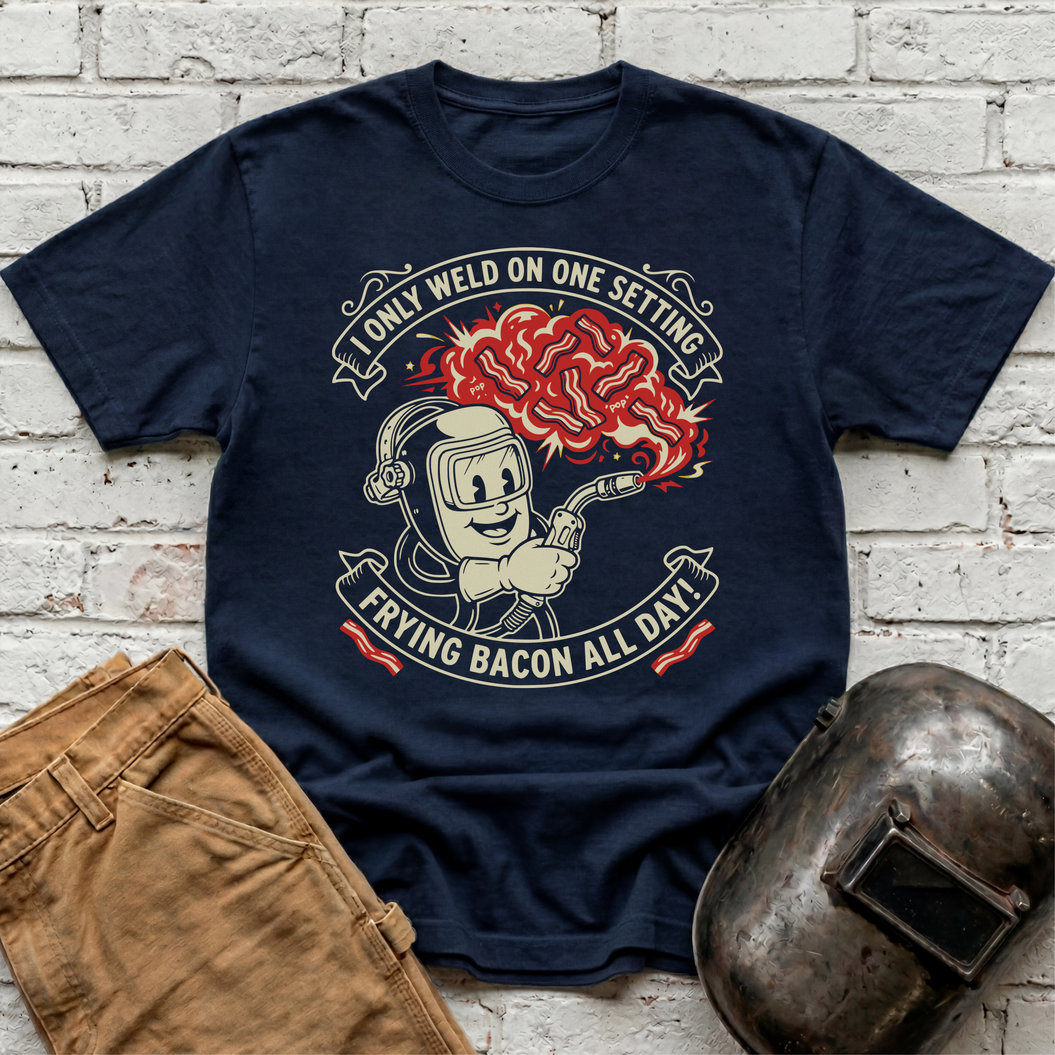 FRYING BACON ALL DAY T-shirt