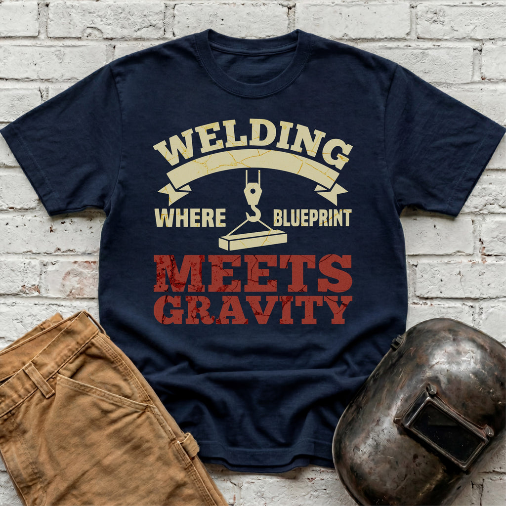 Where Blueprint Meets Gravity T-shirt