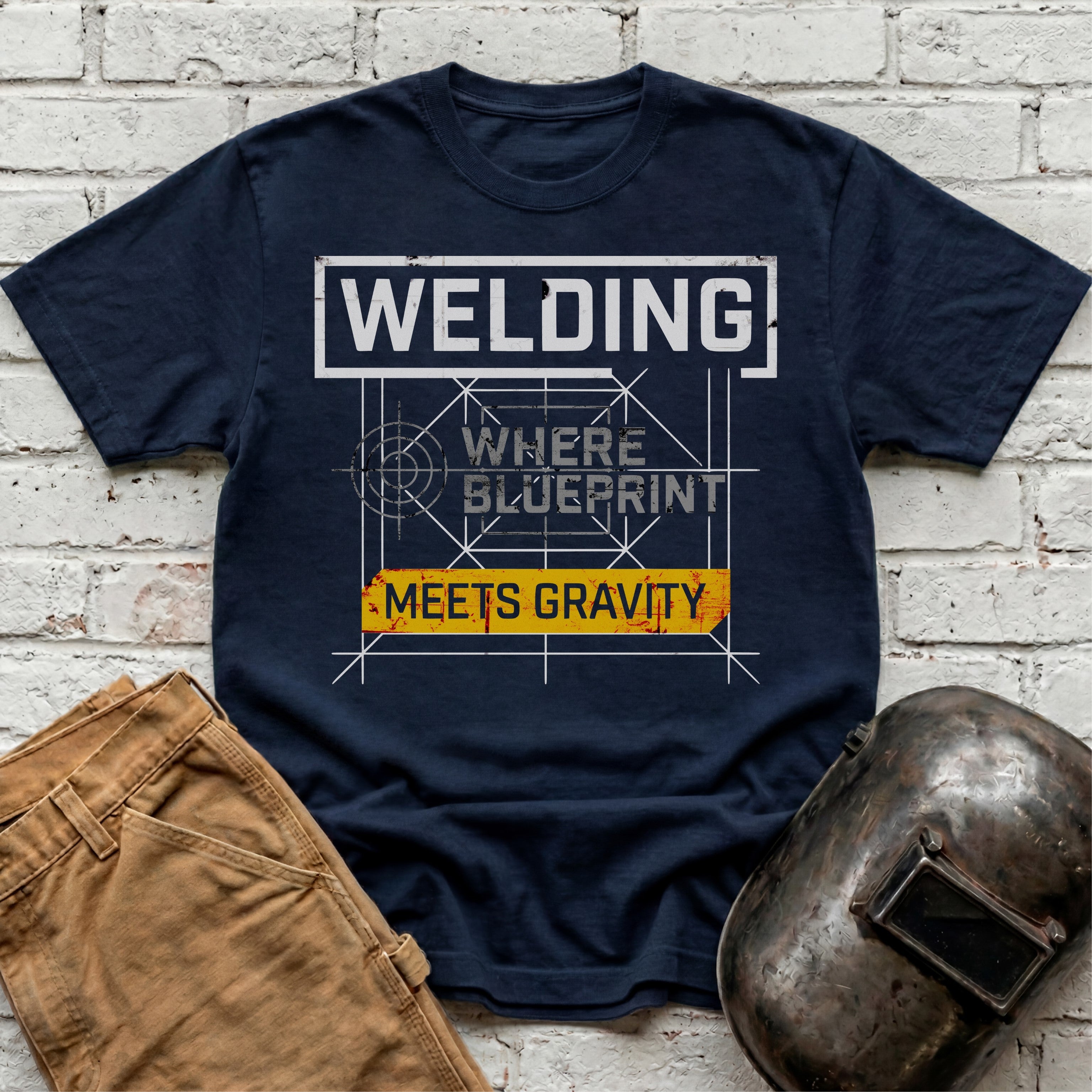 Where Blueprint Meets Gravity T-shirt