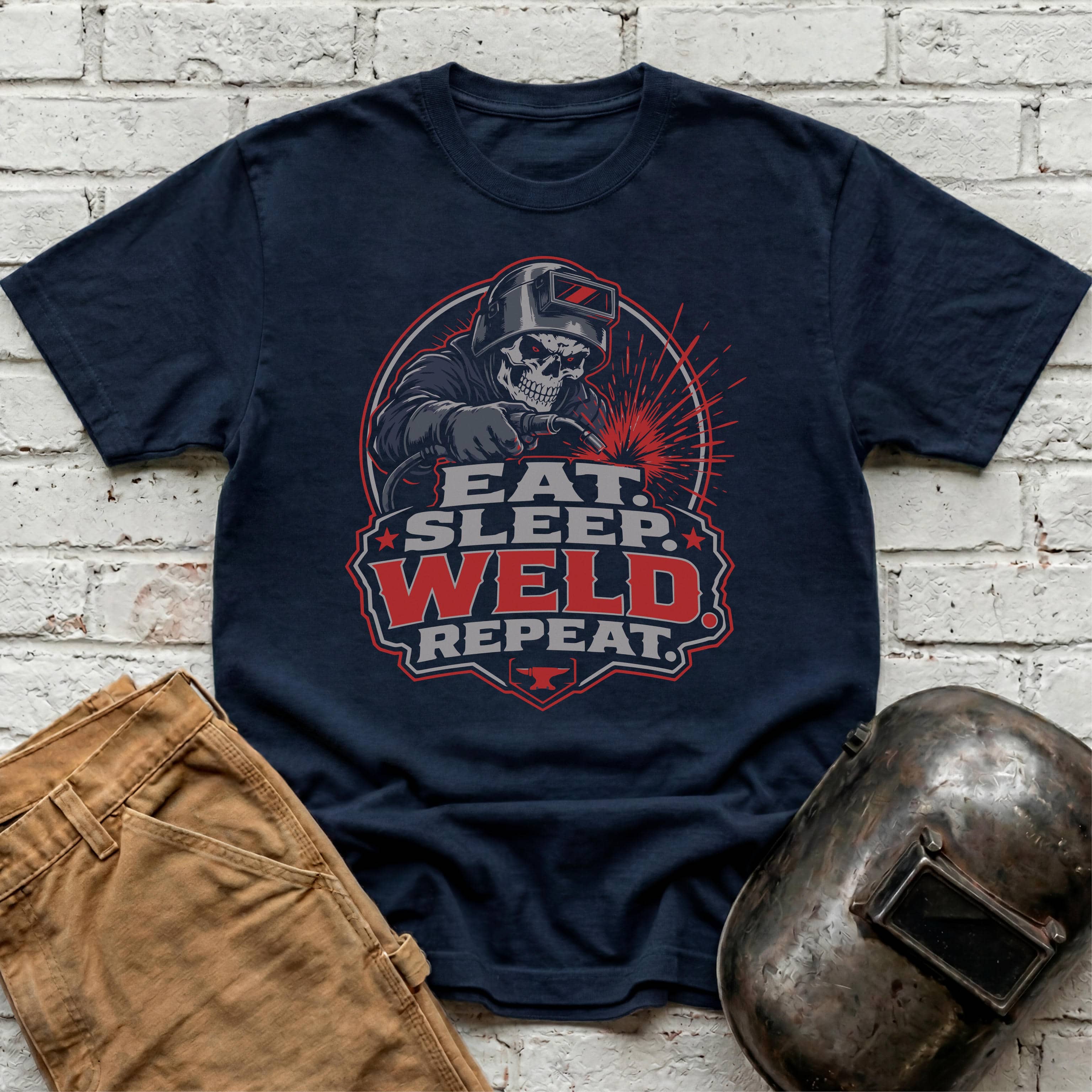 Eat. Sleep. WELD. Repeat. T-shirt