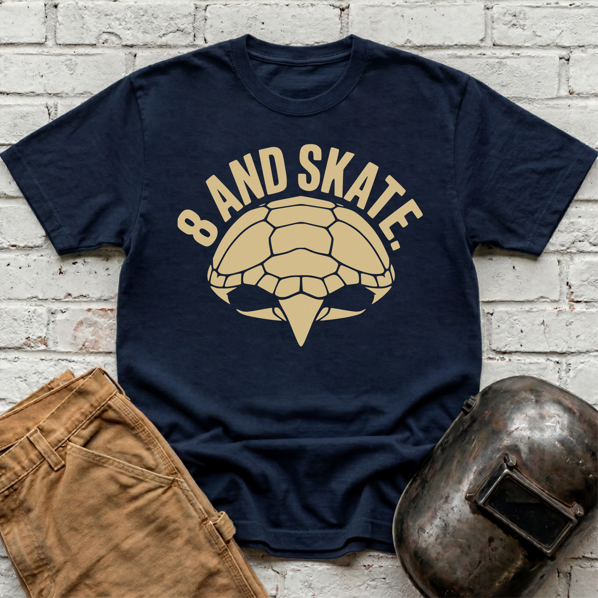 8 AND SKATE Turtle T-shirt