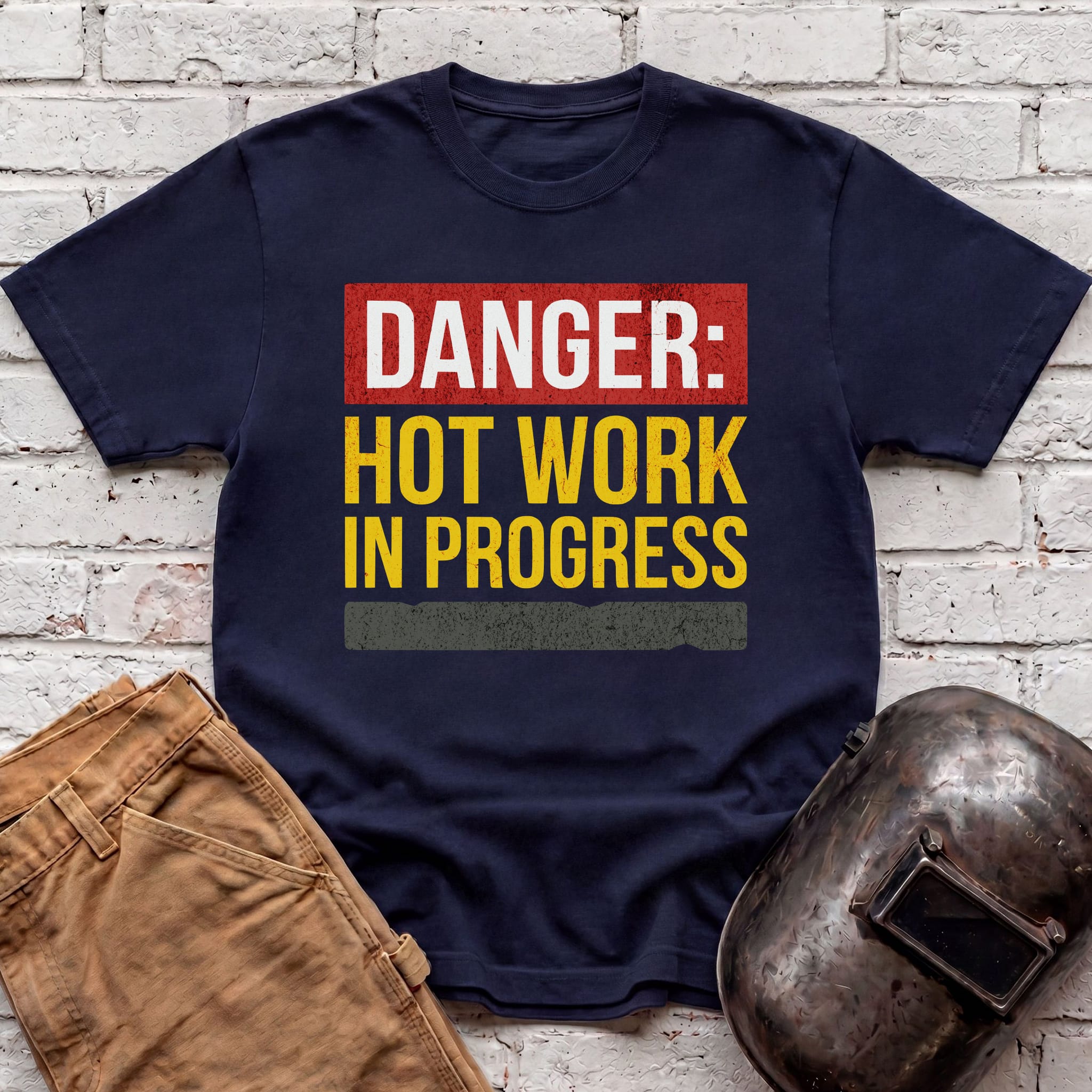 DANGER: HOT WORKS In Progress T-shirt
